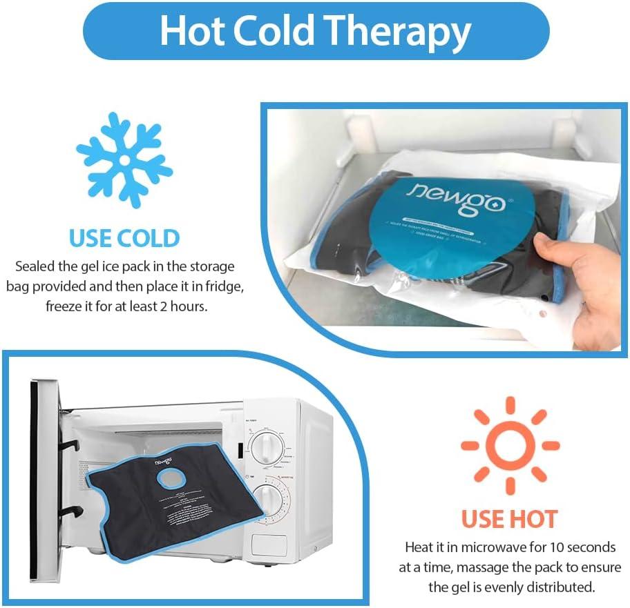 NEWGO Hand Ice Pack Wrist Wrap Hot Cold Therapy For Carpal Tunnel Relief Wrist Injuries