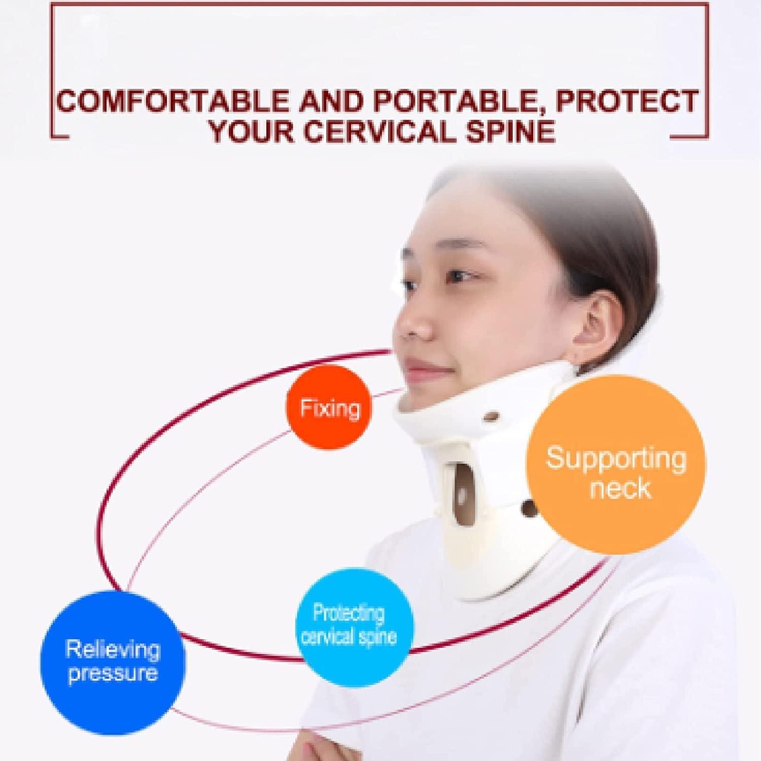 Naked Adjustable Neck Support Prevent Cervical Spondylosis Relieve Migraines Wh M White