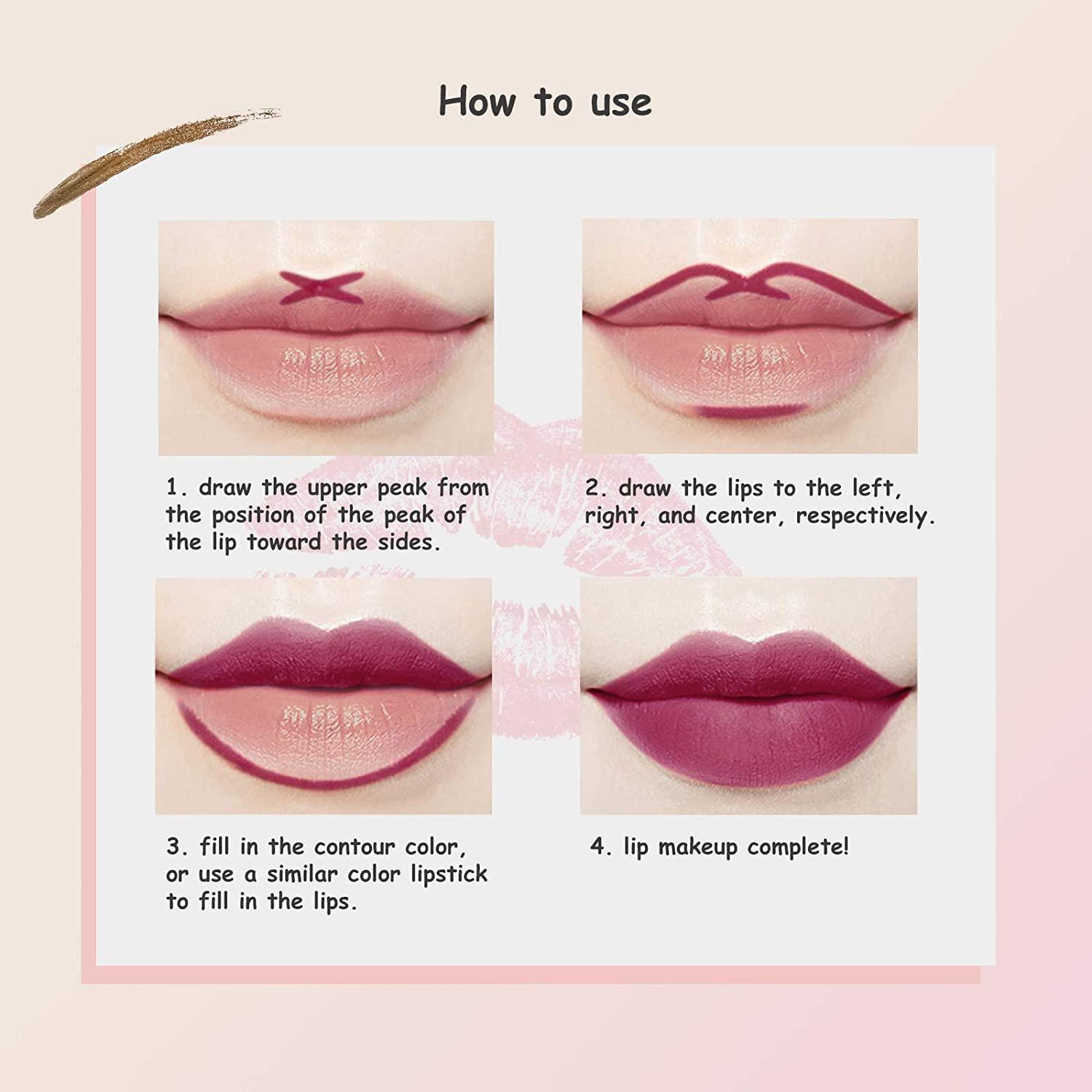 Ownest Piece Lip Liner Pen Set Matte Nude Lip Liner Pencil Kit For
