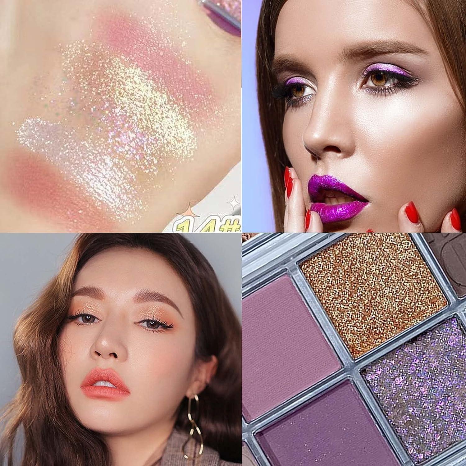 Foltren Pink Purple Brown Nude Eyeshadow Palette High Pigmented