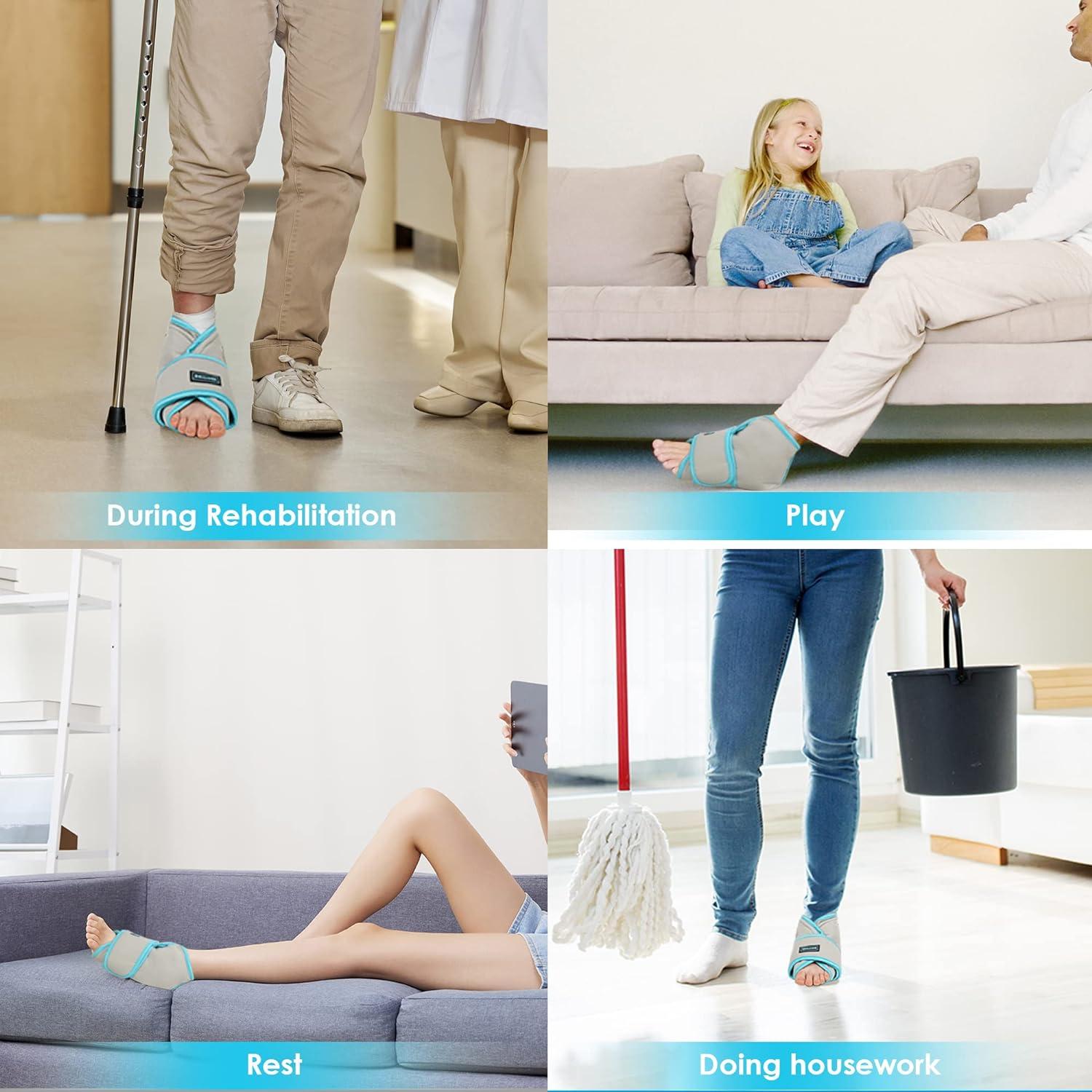 Compression Ankle Ice Pack With Air Pump Hot Cold Therapy For Plantar Fasciitis Swelling