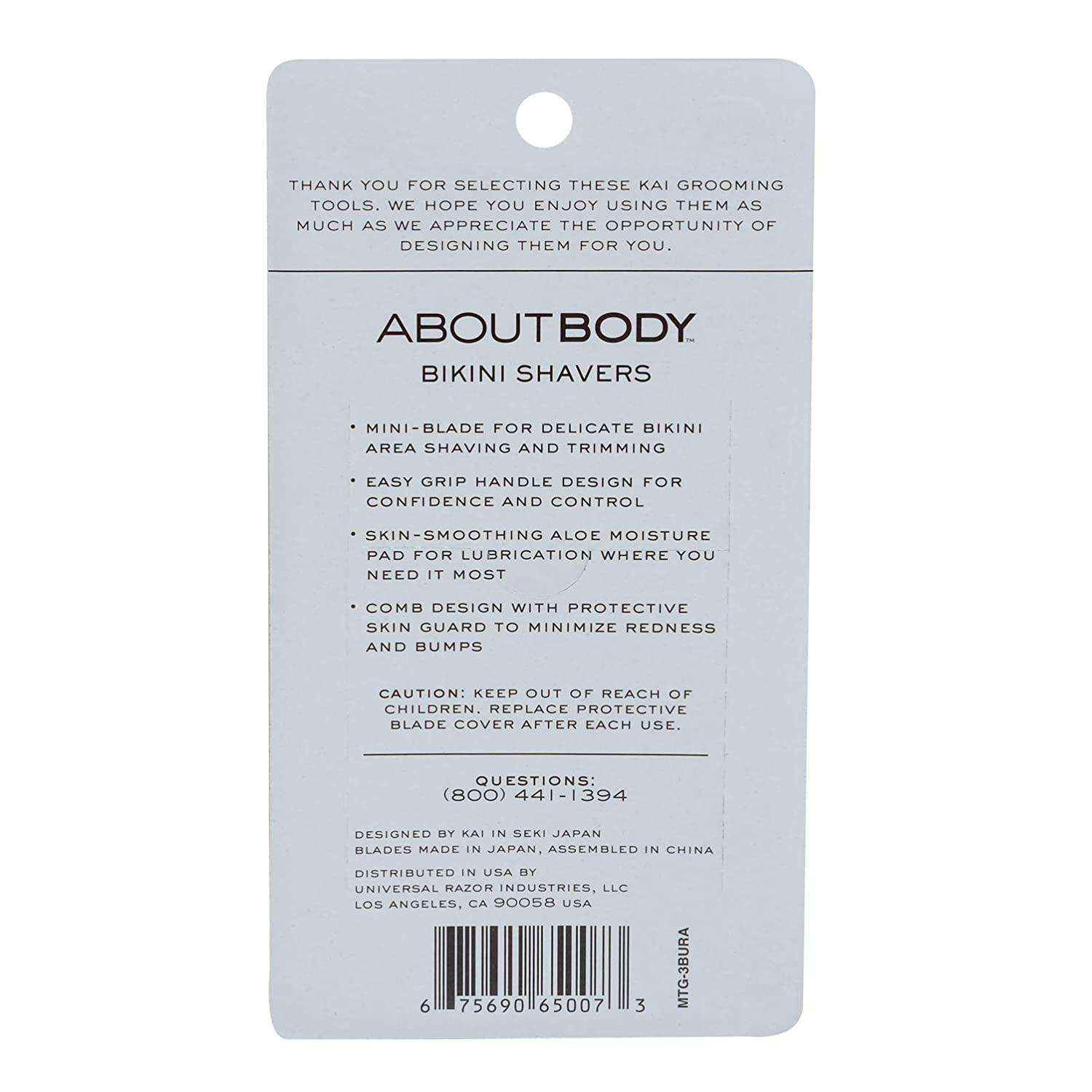 Kai About Body Bikini Shavers Gentle Razors For Shaving Trimming And Exfoliating Buy Now