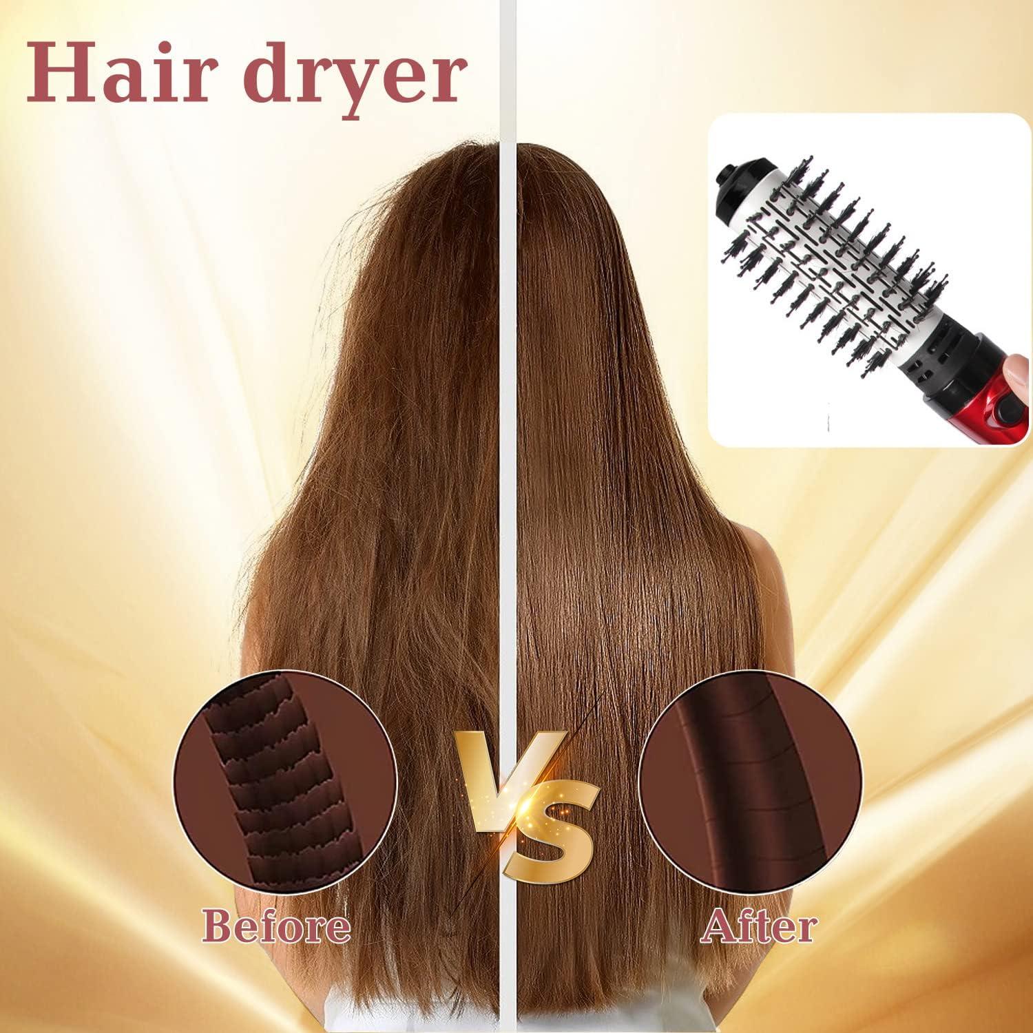 In Hot Air Styler Rotating Hair Dryer Curl Straighten Dry