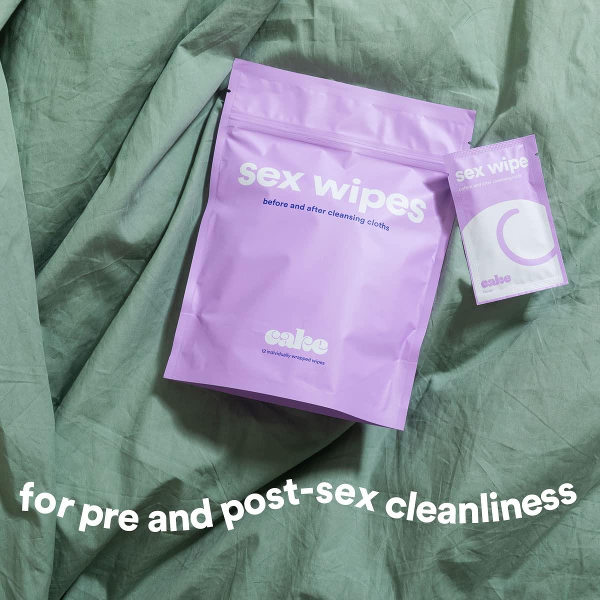 Hello Cake Sex Wipes Honeysuckle Flushable Hygiene Wipes For Adults PH Balanced