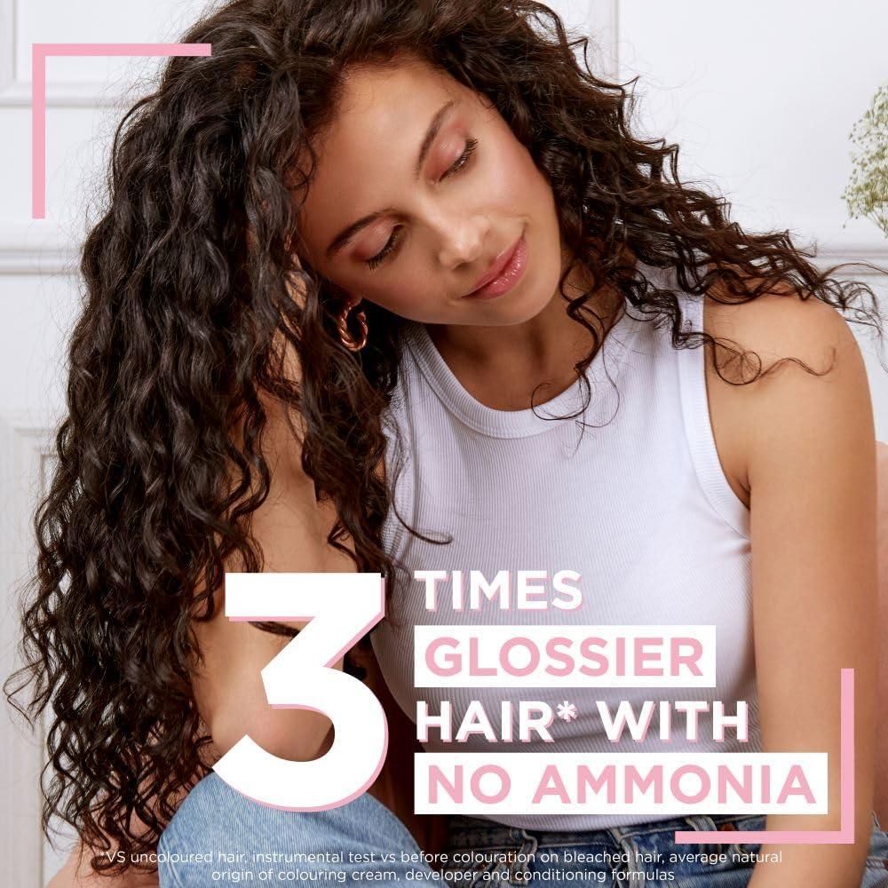 Olia Paris Ammonia Free Semi Permanent Hair Dye Light Blonde Sucre Glossy Natural Finish