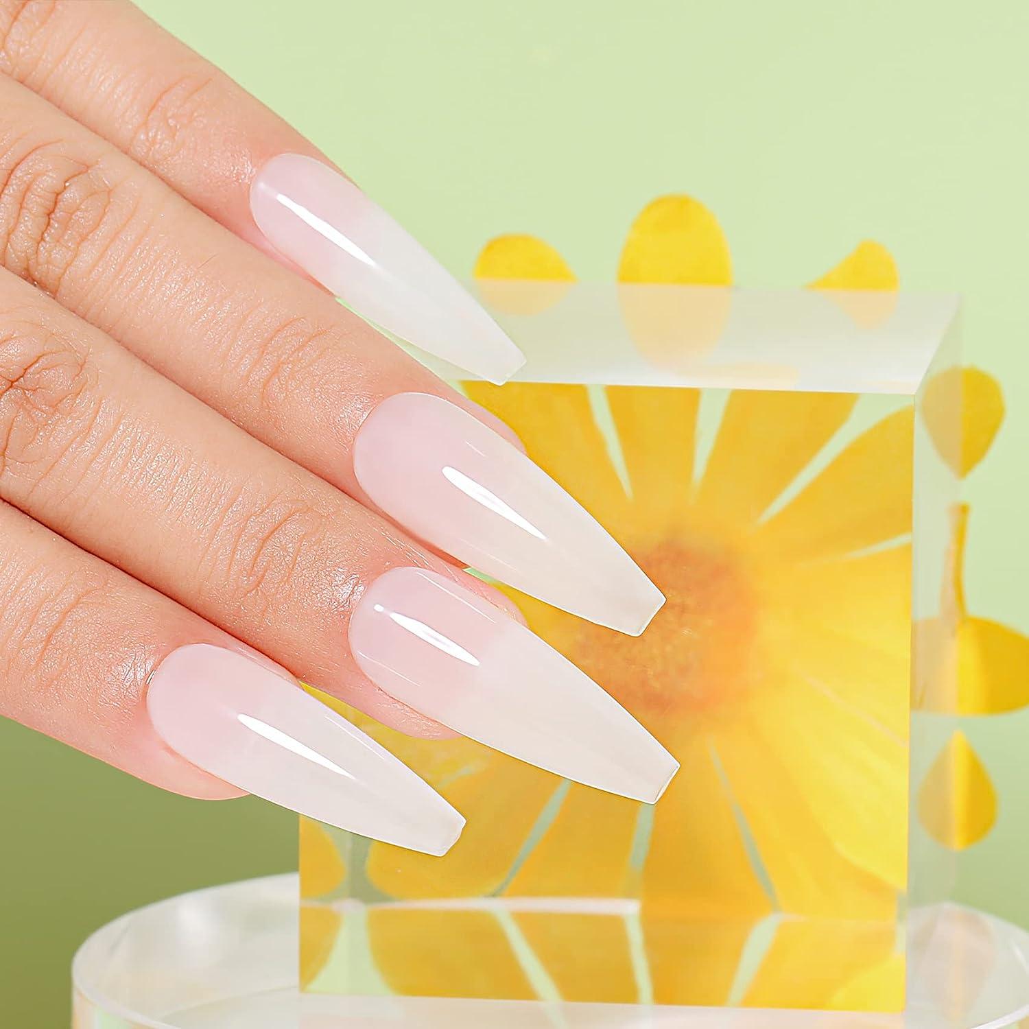 AIMEILI Hema Free Milky White Gel Nail Polish Ml Translucent Nude Color Soak Off UV Gel