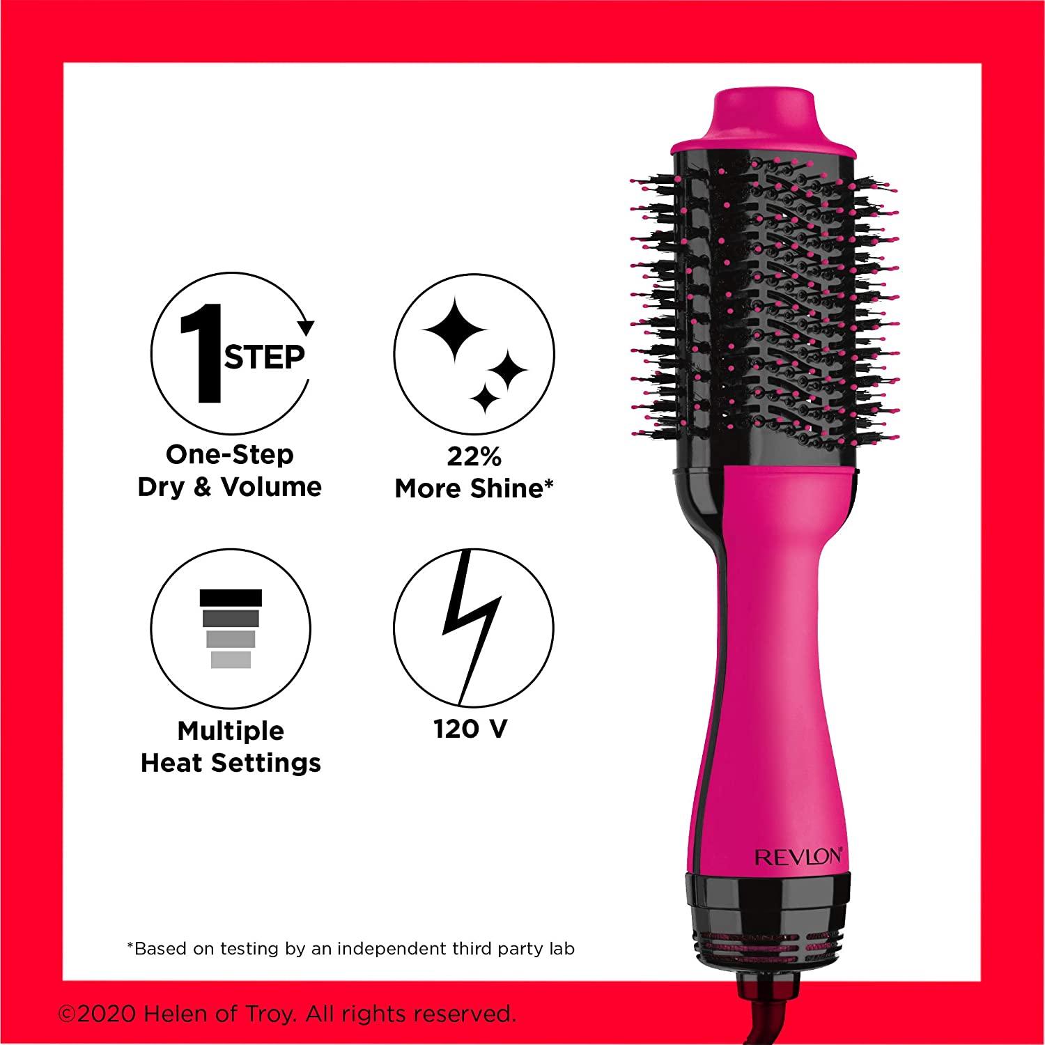 REVLON One Step Volumizer Hair Dryer And Hot Air Brush Pink Buy Now With Express