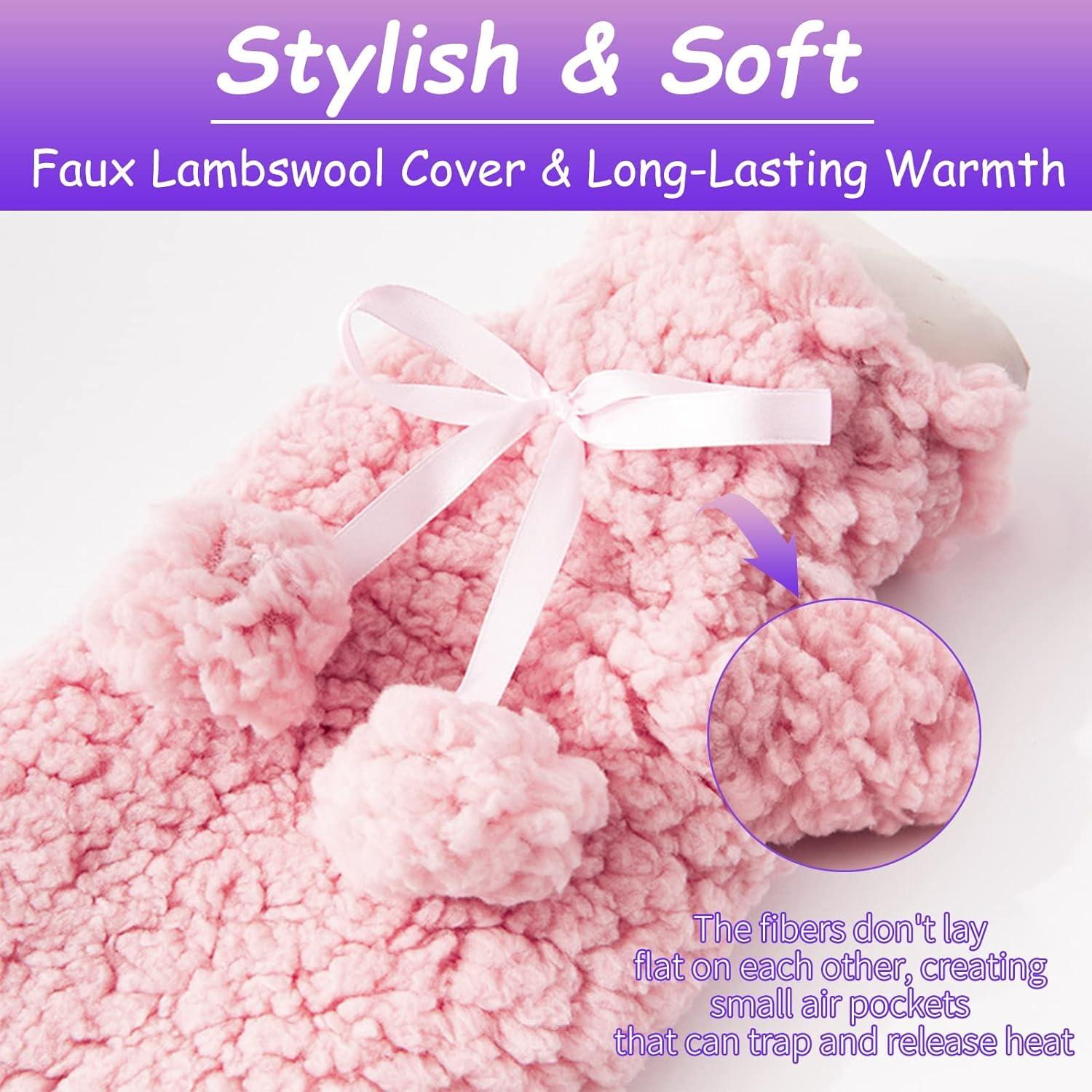 L Long Hot Water Bottle With Cover Wearable Extra Long Pouch For Body Neck Back Shoulder