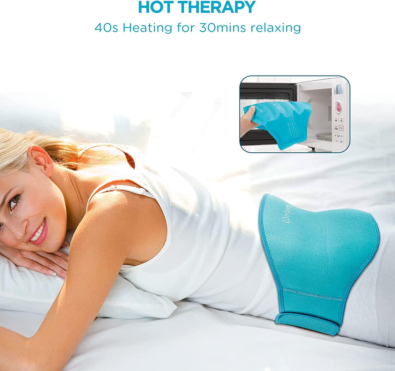 Comfytemp Reusable Gel Back Ice Pack Hot Cold Therapy Wrap For Lower Back Pain Relief
