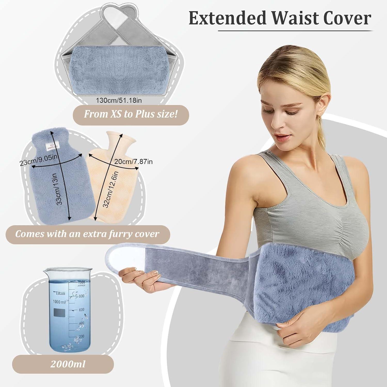 Wearable Hot Water Bottle Belt With Waist Cover L PVC Pouch For Pain Relief Bonilife Hot