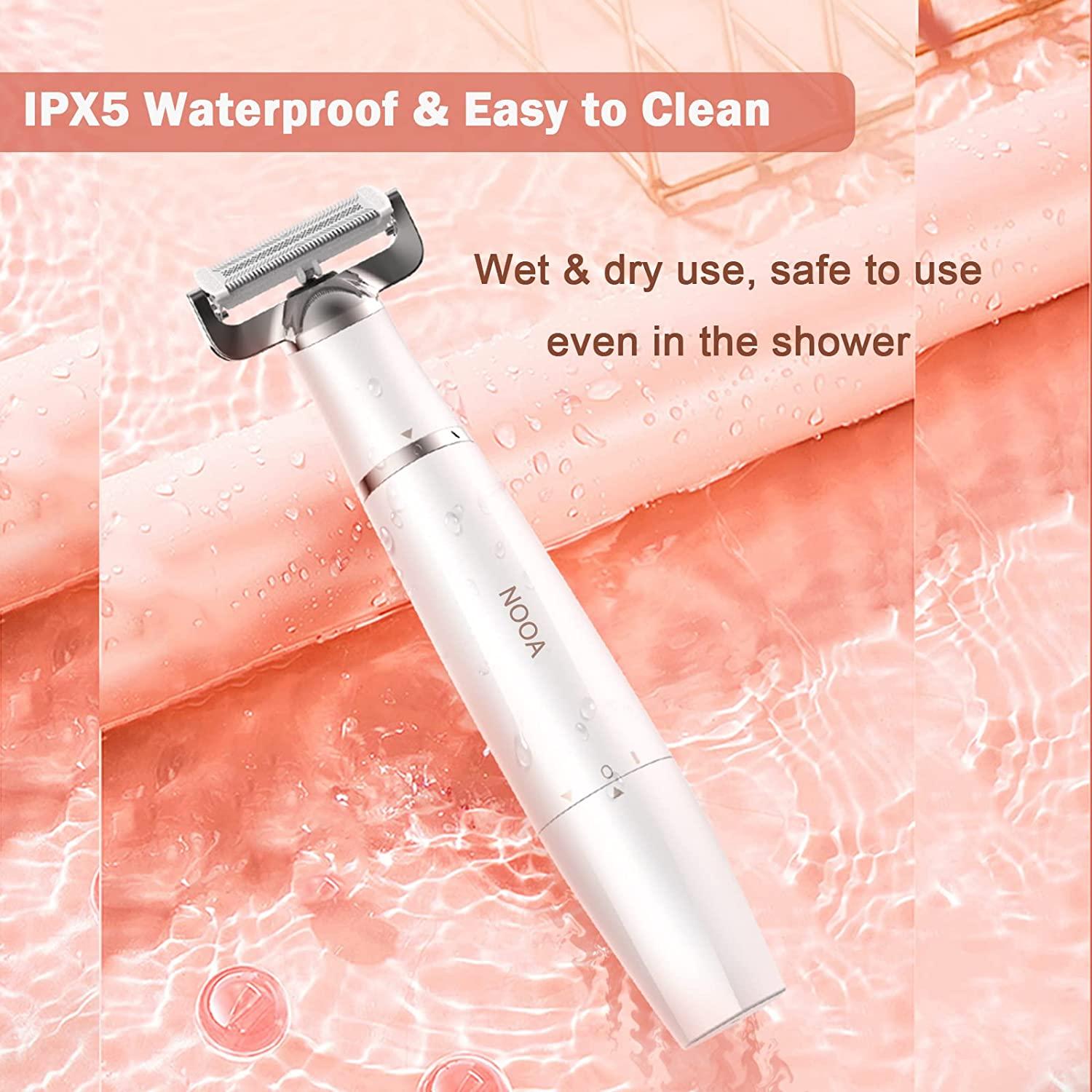 NOOA Body Women S Bikini Trimmer Painless Electric Razor For Pubic Hair Removal Rechargeable