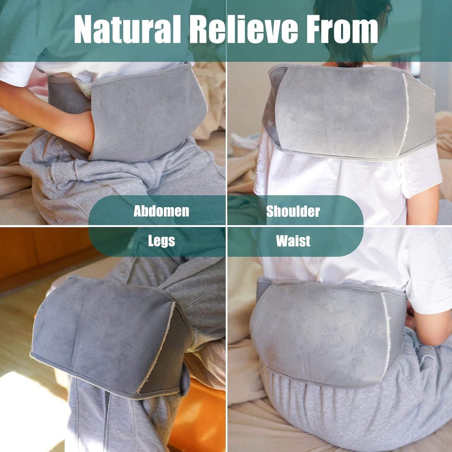 Purple Love Form Hot Water Bottle Ml PVC Water Bag With Warm Pouch And Waist Warmer Cover