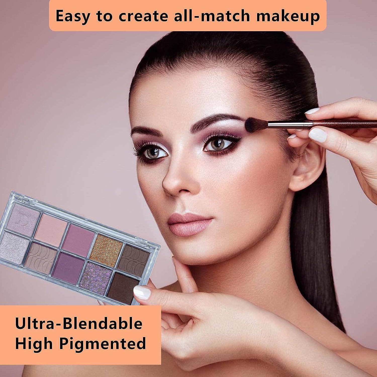Foltren Pink Purple Brown Nude Eyeshadow Palette High Pigmented