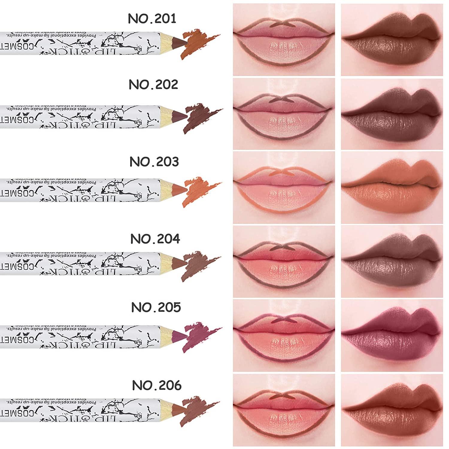 Ownest 12 Piece Lip Liner Pen Set Matte Nude Lip Liner Pencil Kit For High Pigment And Sexy