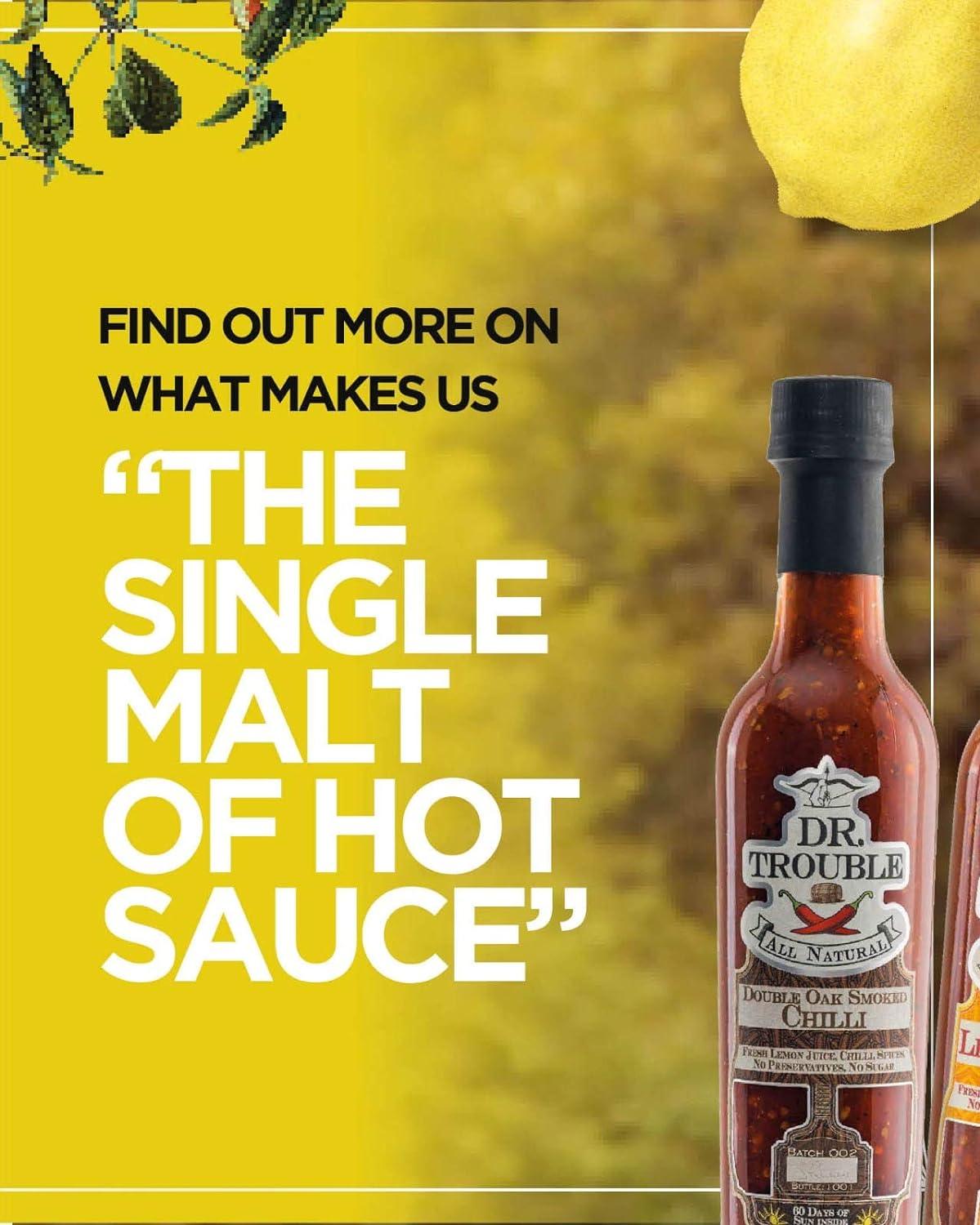 Dr Trouble Double Oak Smoked Chilli Sauce MILD 125ml African Hot Sauce Gift Box Buy Now With