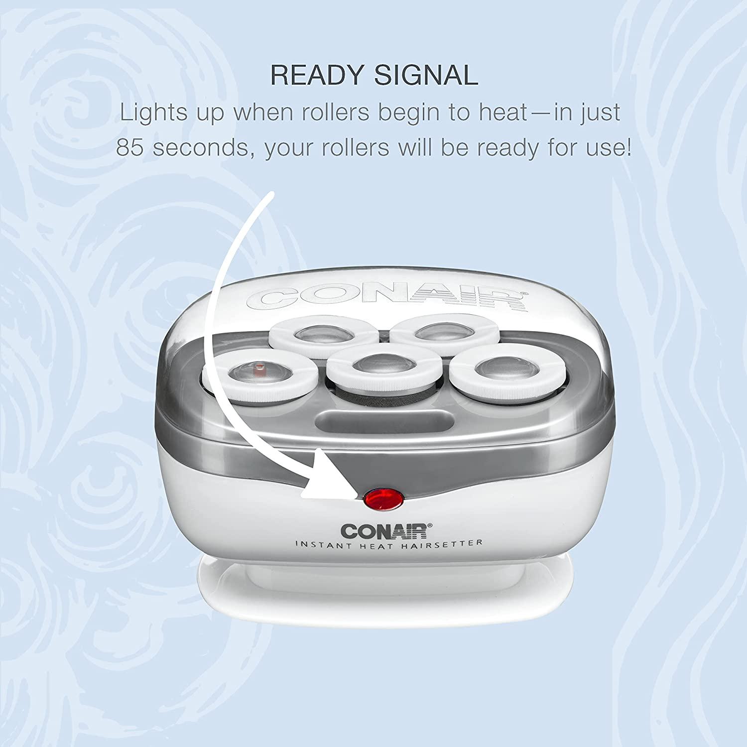 Conair Instant Heat Travel Hot Rollers White Set Of Buy Now With Express International