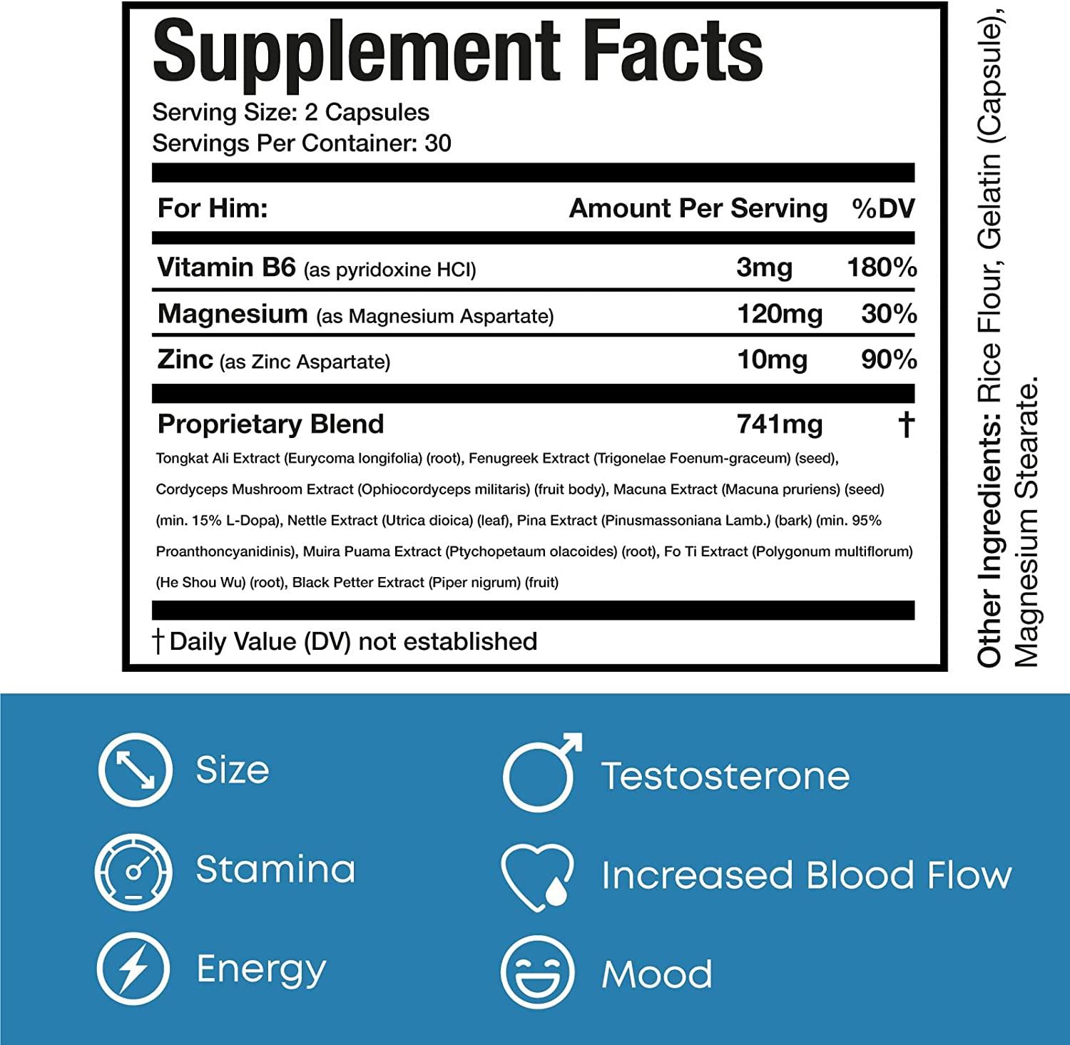 Too Hard Pill For Men Increase Confidence Stamina Energy Horny