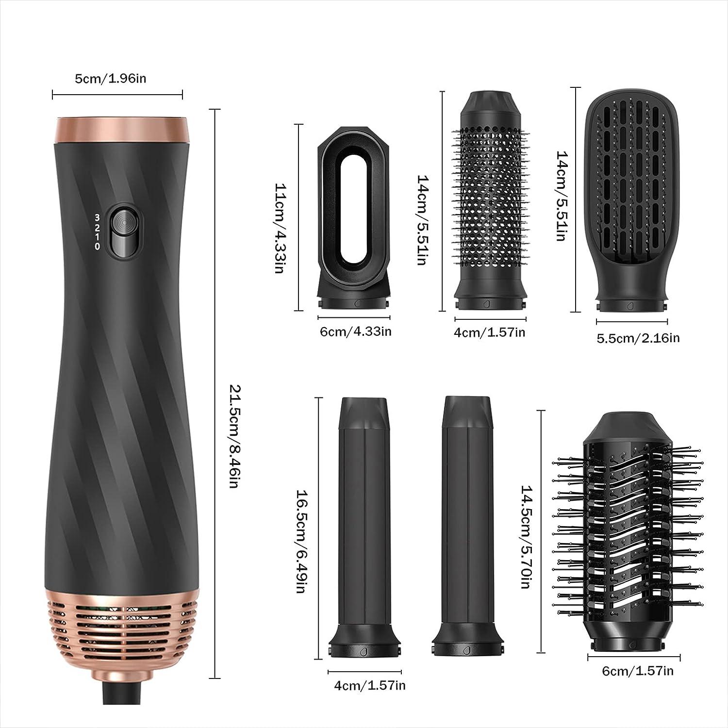 Ukliss In Hot Air Brush Hair Dryer Set Negative Ionic Detachable Styling Tool For Curling