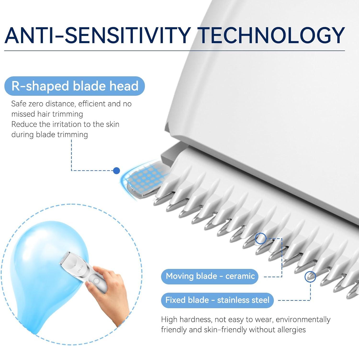 ANLAN Electric Lady Shaver For Women Waterproof Bikini Trimmer Body