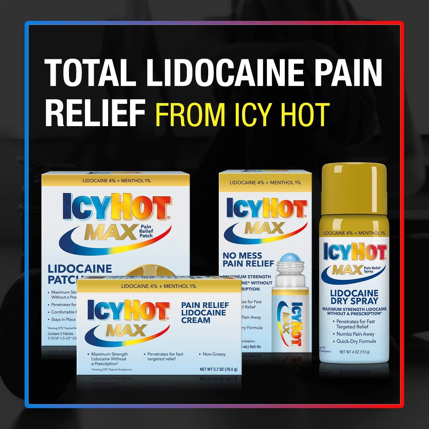 Icy Hot Max Strength Pain Relief Cream With Lidocaine Menthol Oz Buy Now With Express