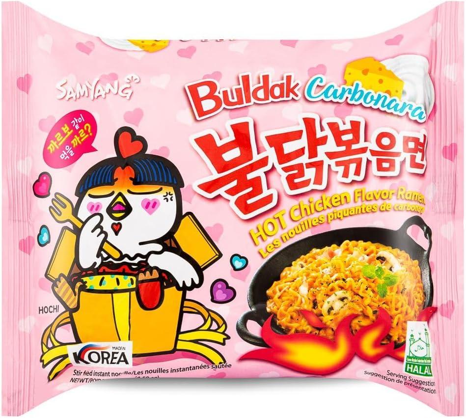 Samyang Hot Chicken Carbo Flavour Buldak Ramen Noodles Carbonara G Pack Of Buy Now With