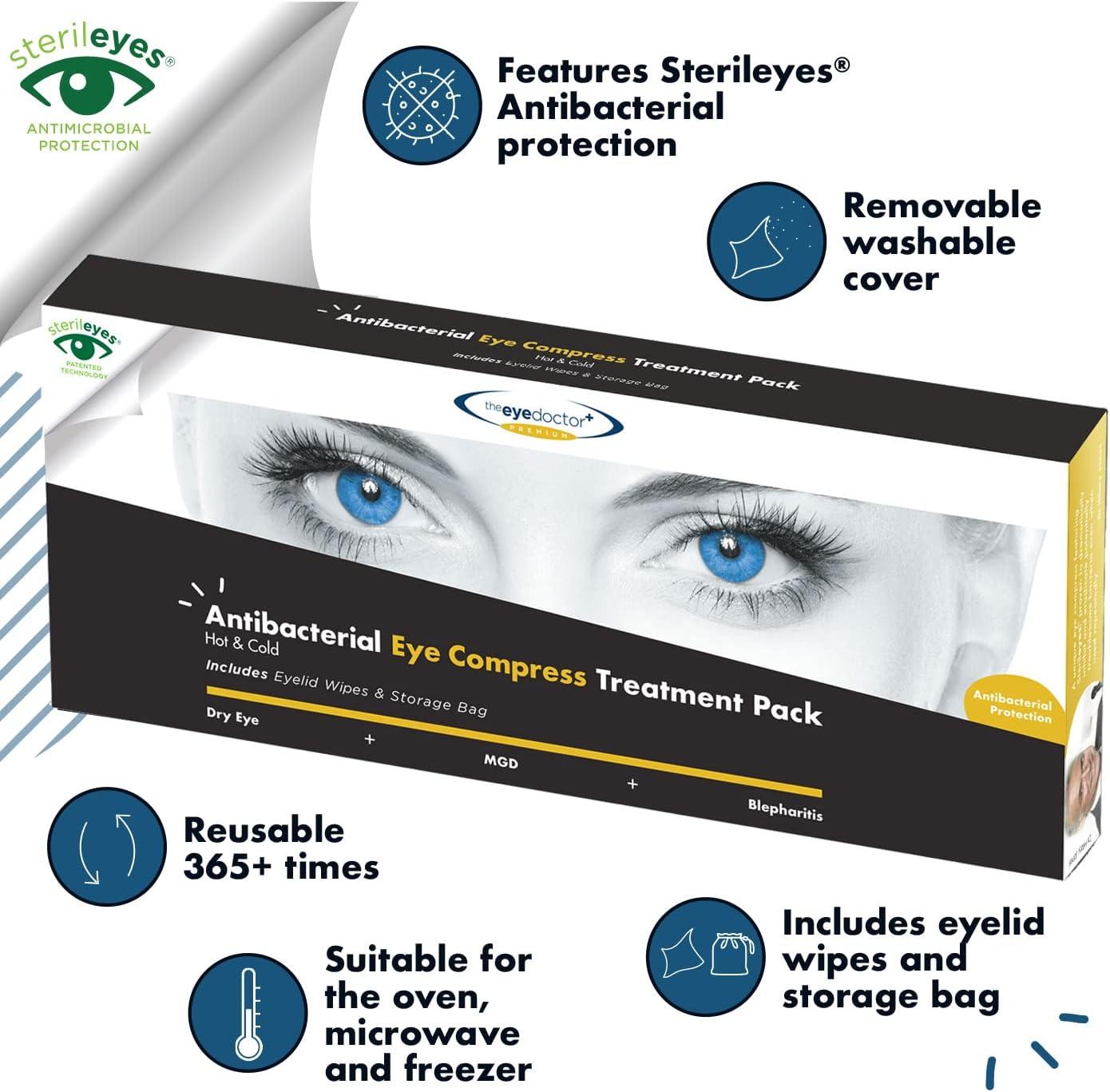 Eye Doctor Premium Treatment Bundle Hot Cold Eye Compress And Tea Tree Eyelid Wipes Dry Eye