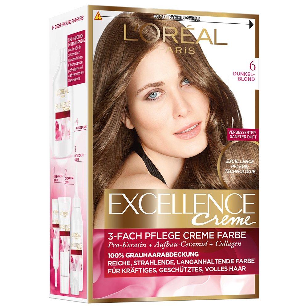 L Or Al Paris Excellence Cr Me Dark Blonde Gray Hair Coverage Permanent Hair Color