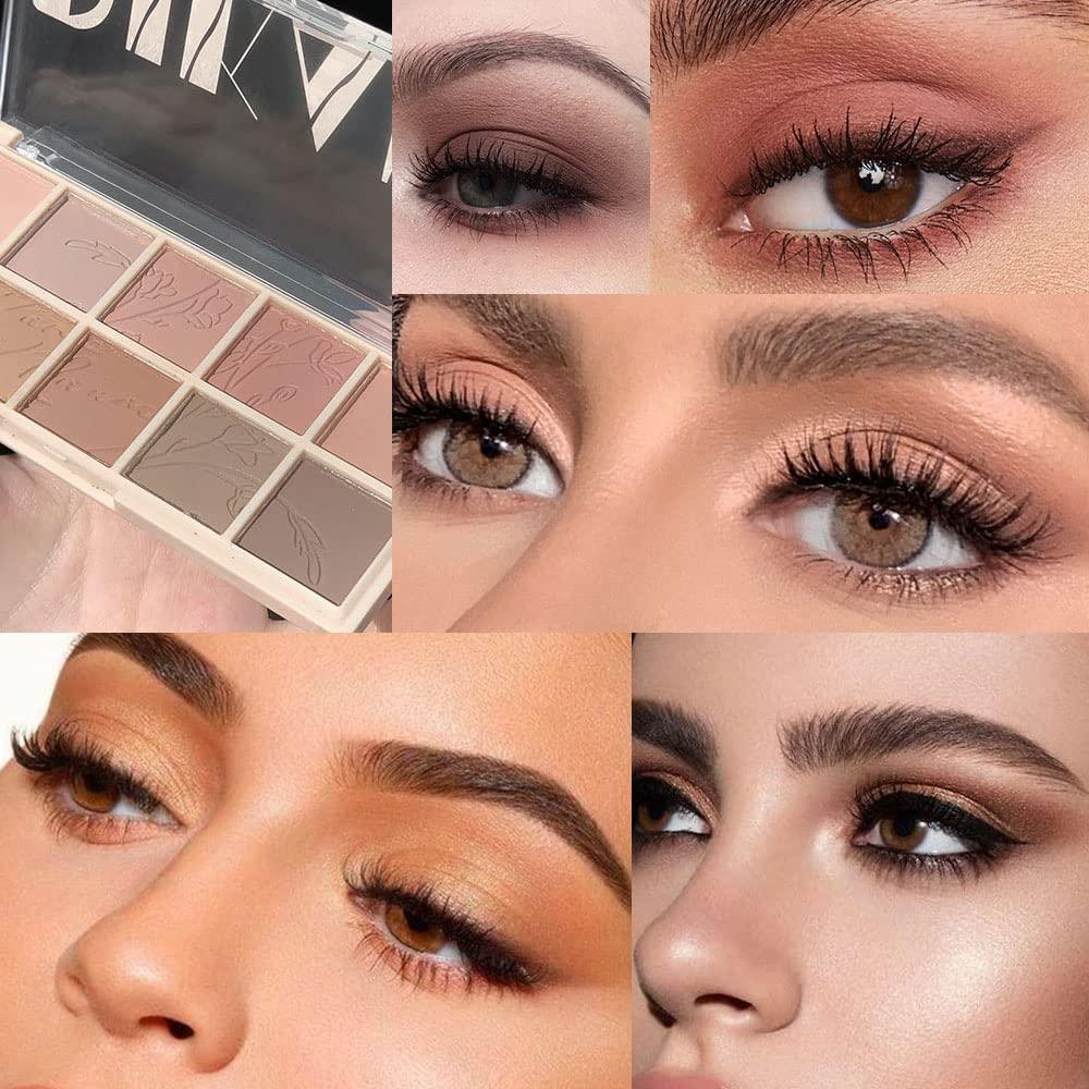 AMY S DIARY Colors Matte Nude Eye Shadow Palette High Pigmented Long Lasting Neutral