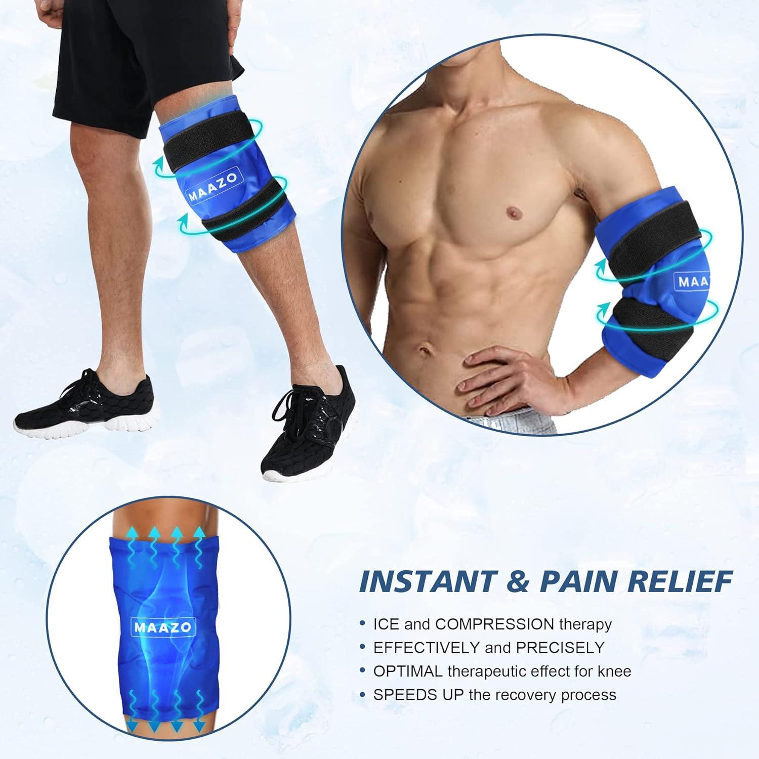 Maazo Knee Ice Pack Wrap Hot Cold Therapy For Knee Pain Relief Injuries Buy Now With
