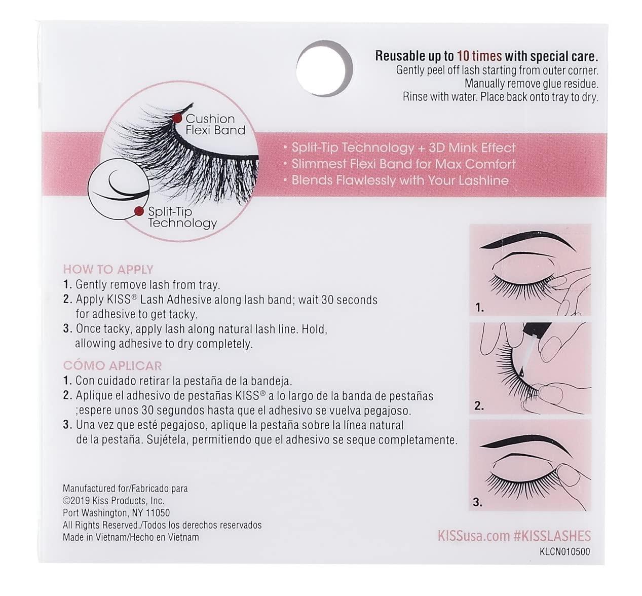 Kiss Lash Couture Naked Drama Tulle Pack Of Bold And Dramatic False Eyelashes Buy Now