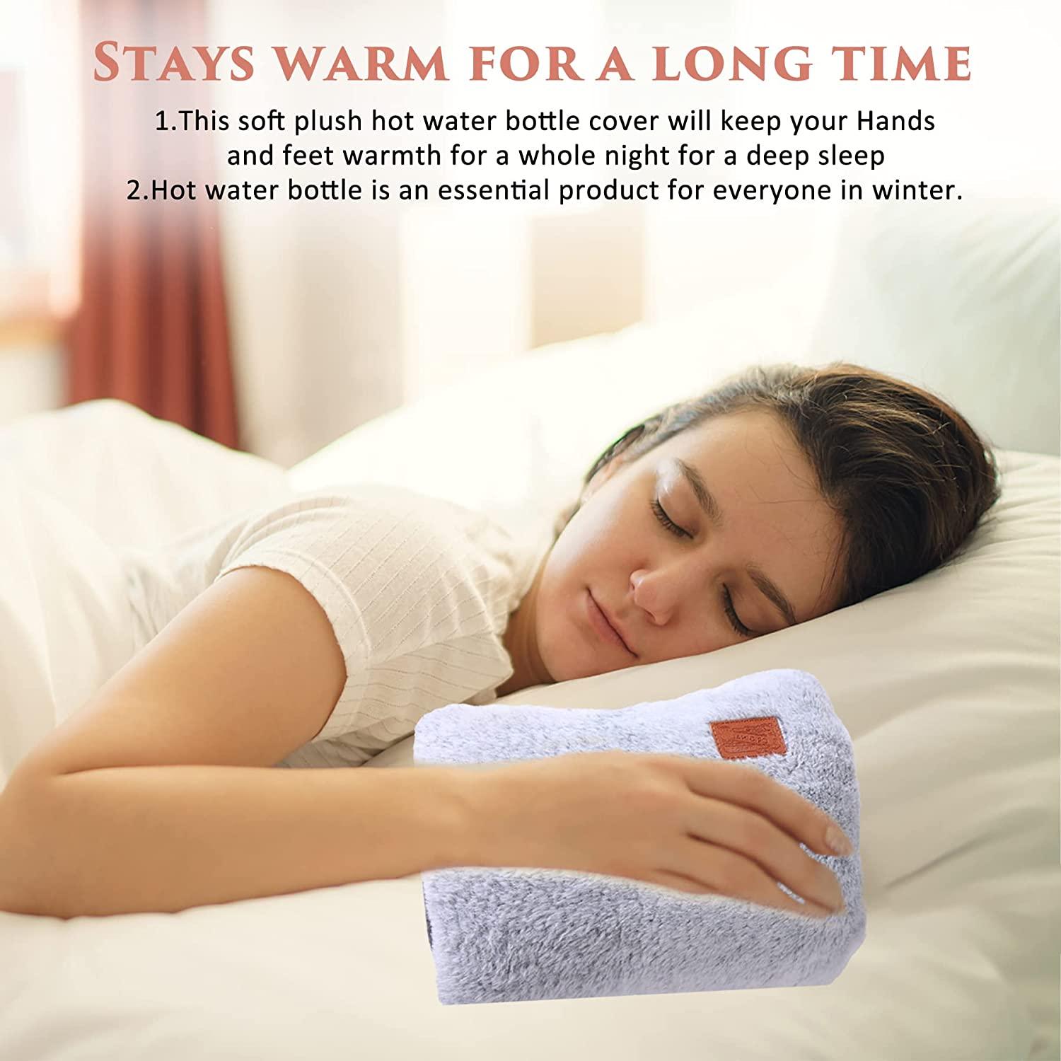 Rubber Hot Water Bag Set For Pain Relief Pouches With Plush Waist Cover Buy Now With