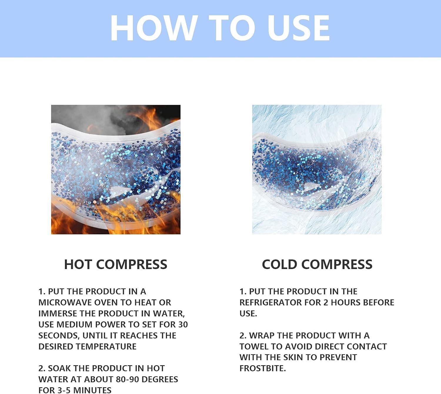 Buy Reusable Gel Eye Pack Hot Cold Eye Gel Pads For Dark Circles Swelling Perfect Gift