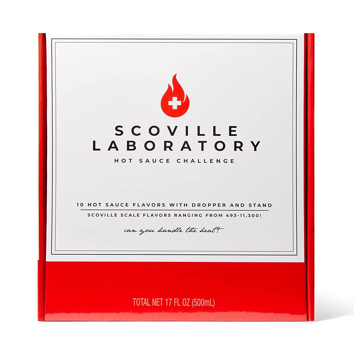 Scoville Laboratory Hot Sauce Challenge Set Set Of 10 Hot Sauces With Scoville Scale Flavors