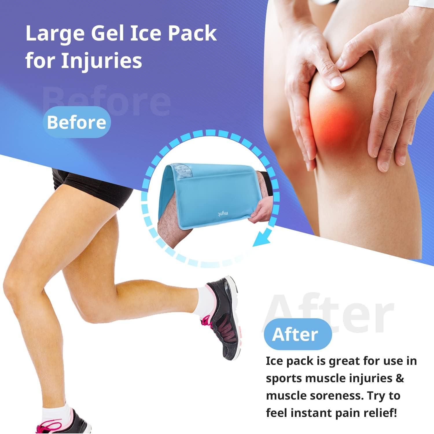 Large Reusable Gel Ice Pack X Cold Hot Compression Pad For Pain Relief Injuries