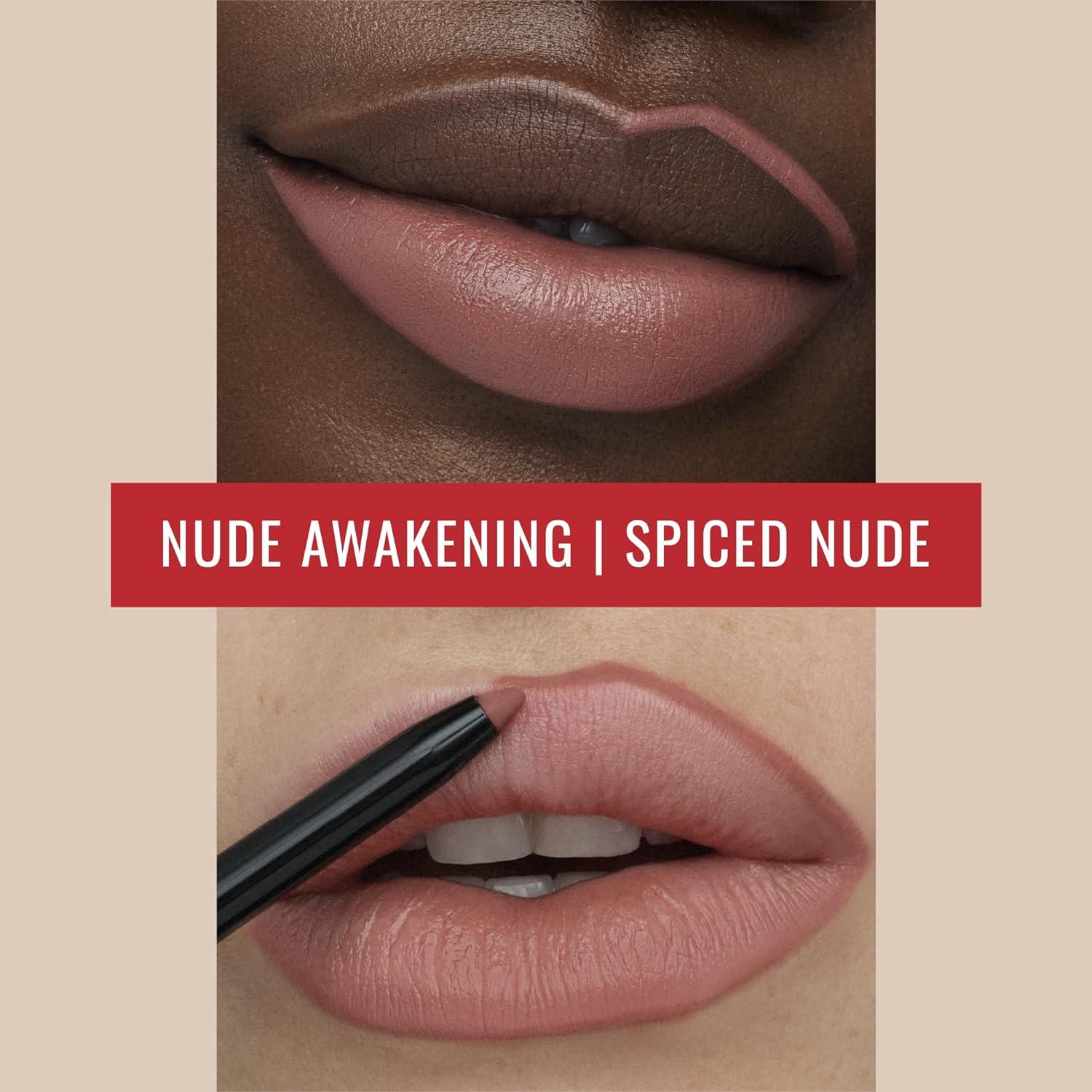 Runway Rogue S Vibe Matte Nude Lipstick Liner Kit Guest List Lipstick Spiced Nude Liner