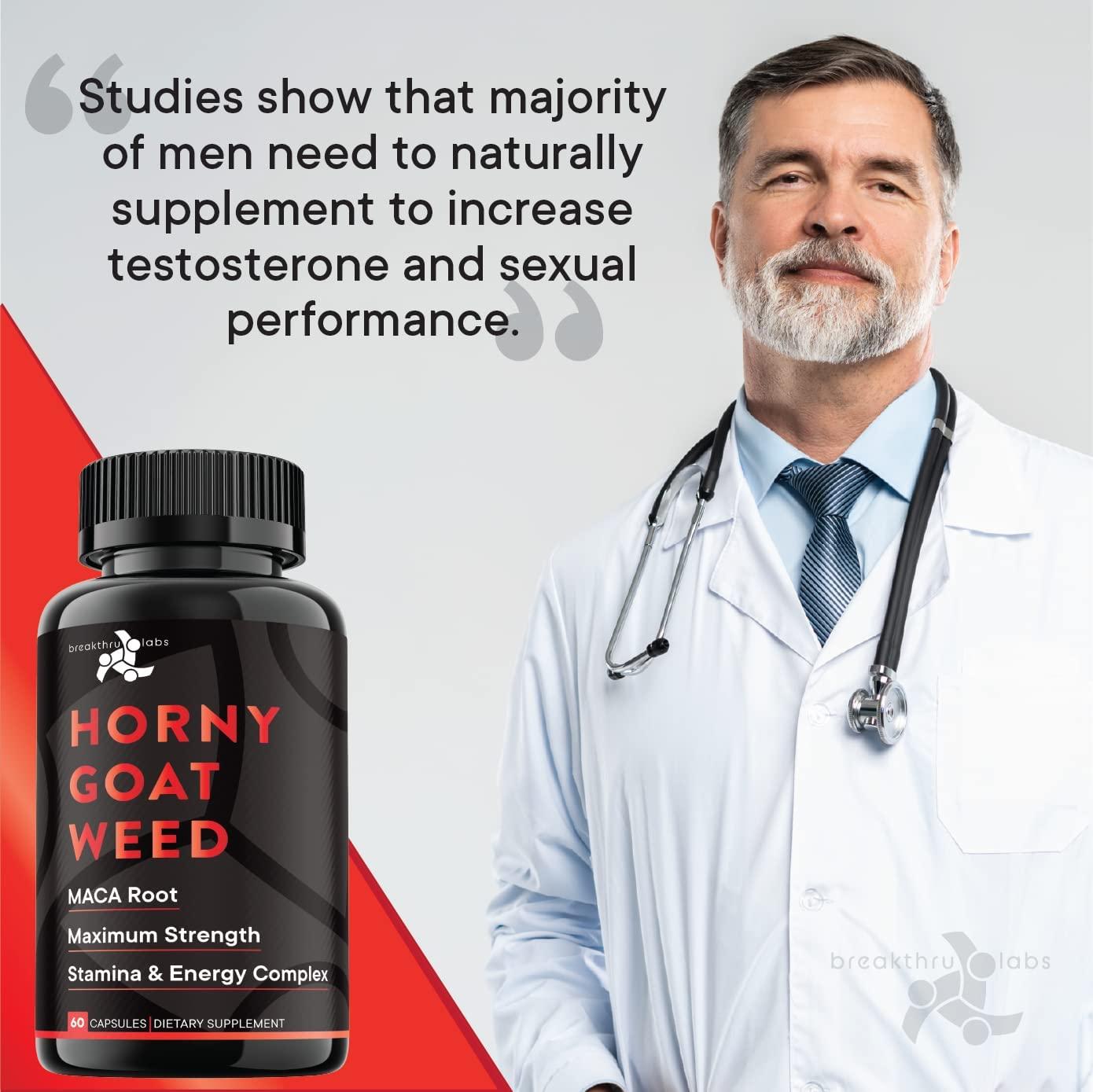 Horny Goat Weed Mg Max Strength With Maca Root Ginseng Tongkat