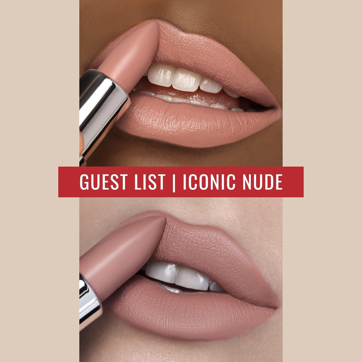 Runway Rogue S Vibe Matte Nude Lipstick Liner Kit Guest List Lipstick Spiced Nude Liner