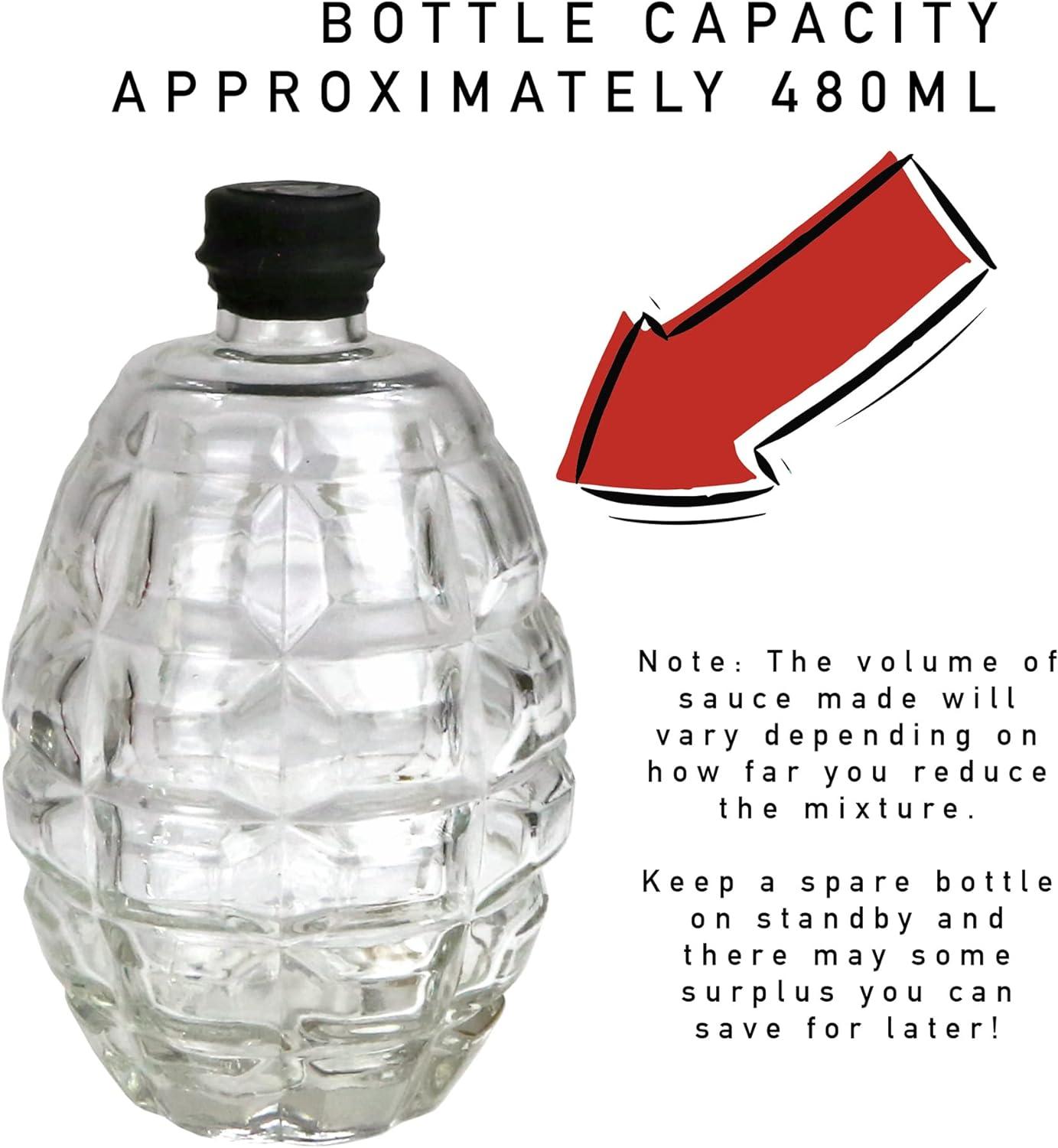 Diy Hot Sauce Gift Set Chilli Sauce Making Kit With Glass Grenade Bottle Unique Cooking Gift