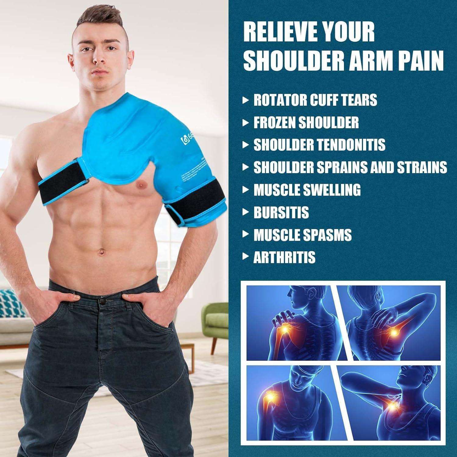 66FIT Shoulder Ice Pack Hot Cold Therapy Wrap For Pain Relief Recovery 17X16 5 Buy Now
