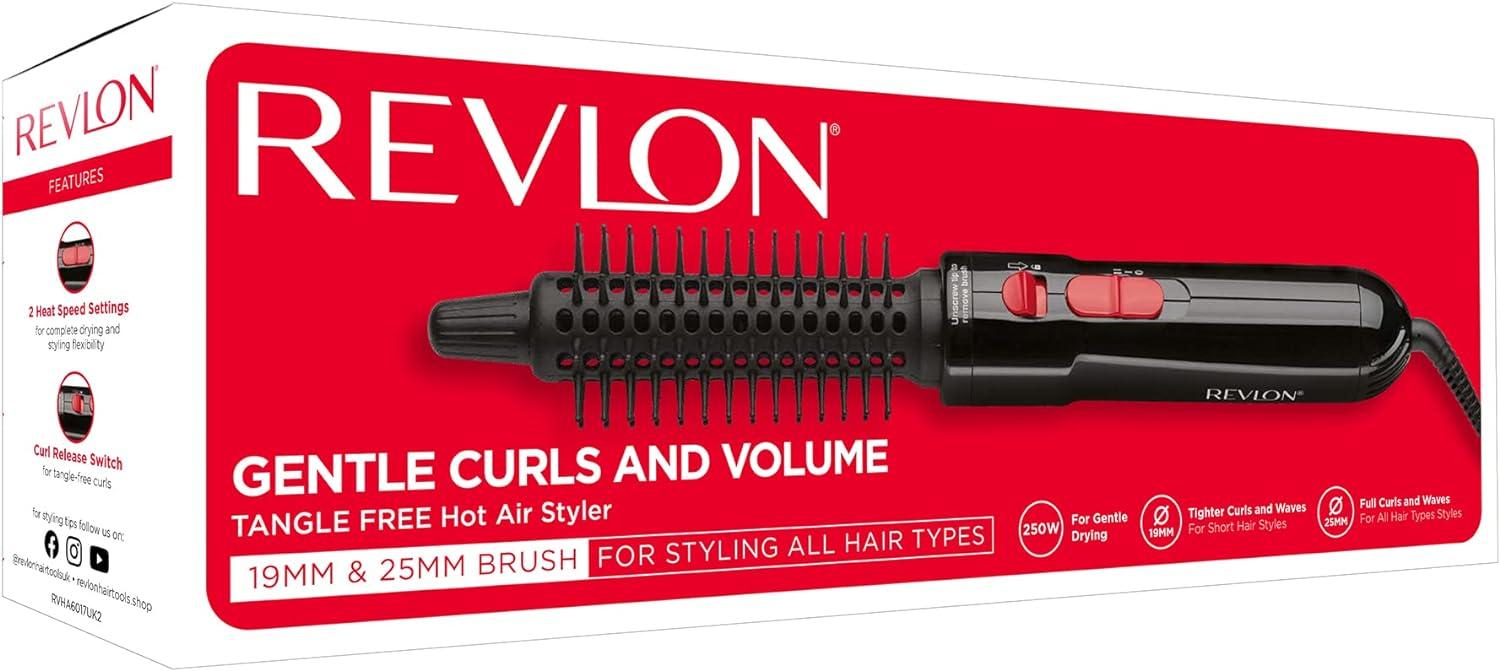Revlon RVHA UK Tangle Free Hot Air Styler Black Fast Easy Hair Styling Buy Now With