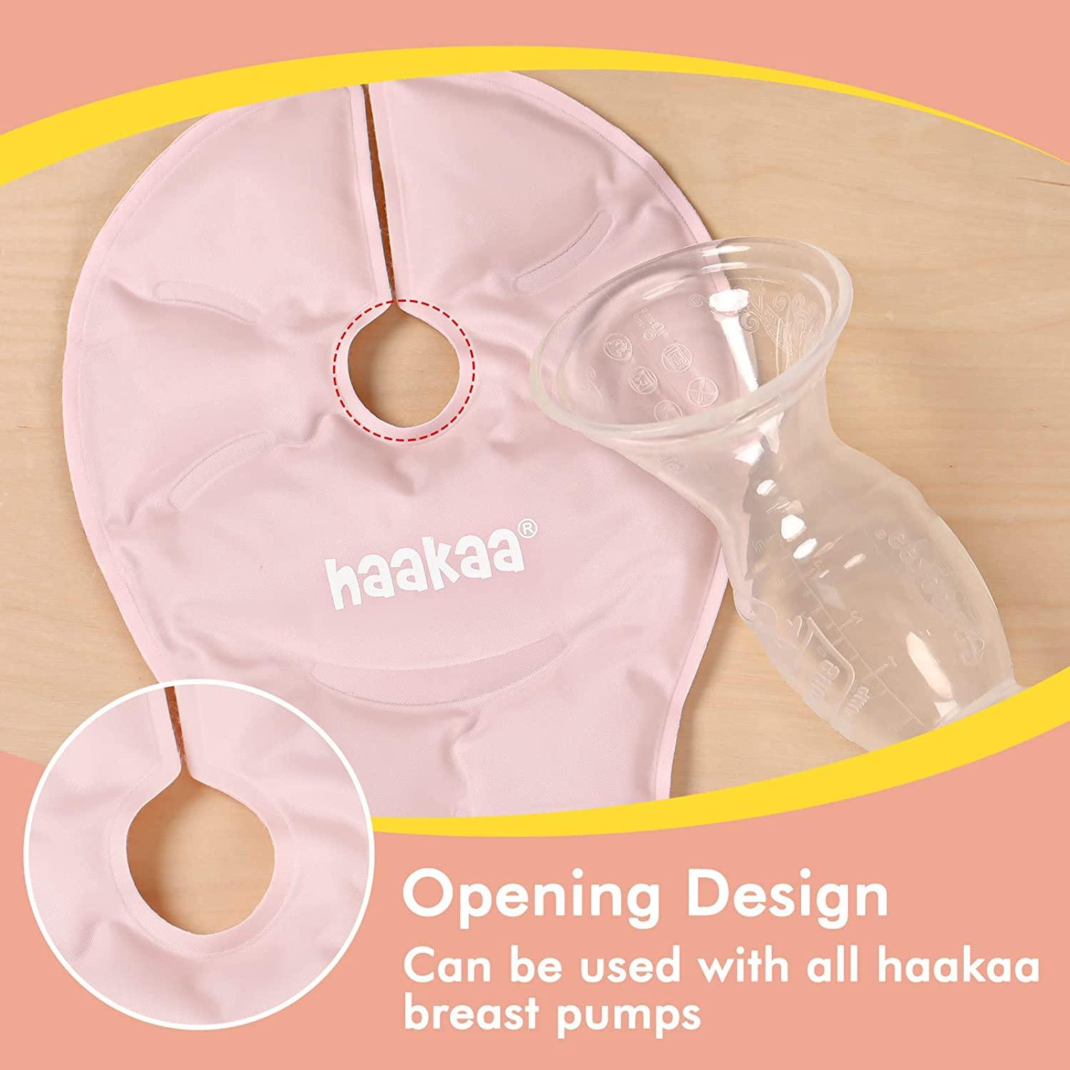 Haakaa Hot Cold Reusable Breast Therapy Pads Pk Blush For Breastfeeding Improve Milk Flow
