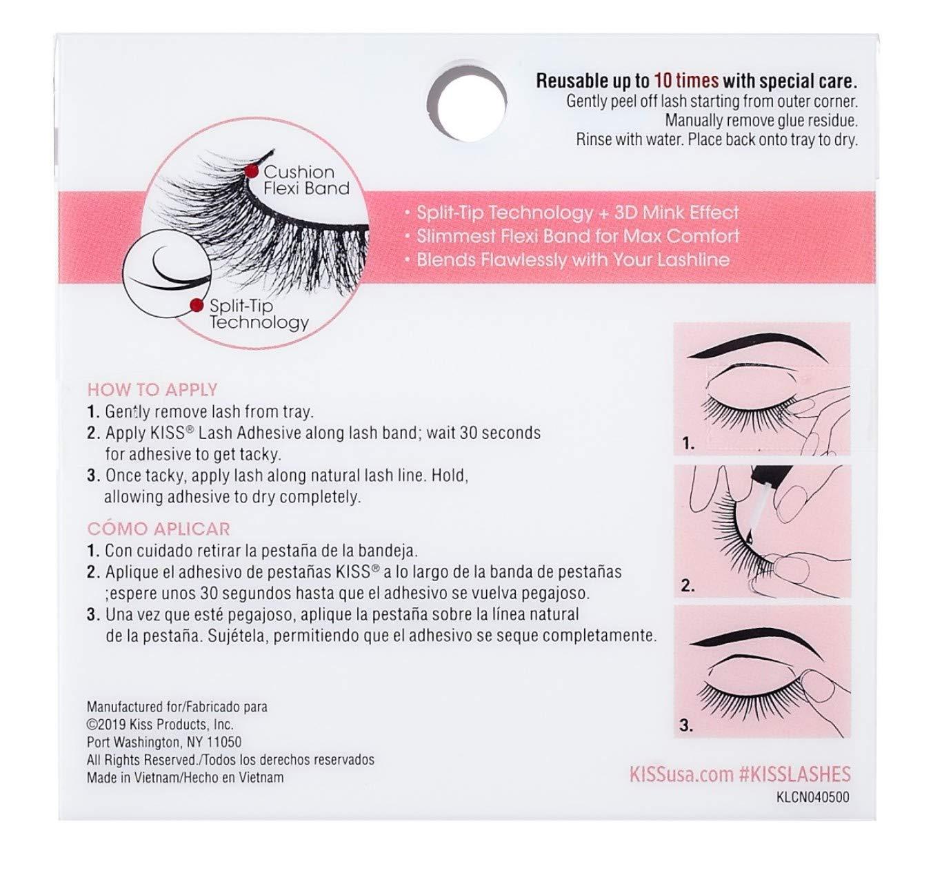 Kiss Lash Couture Naked Drama Organza Pack Of High Quality False Lashes Buy Now With