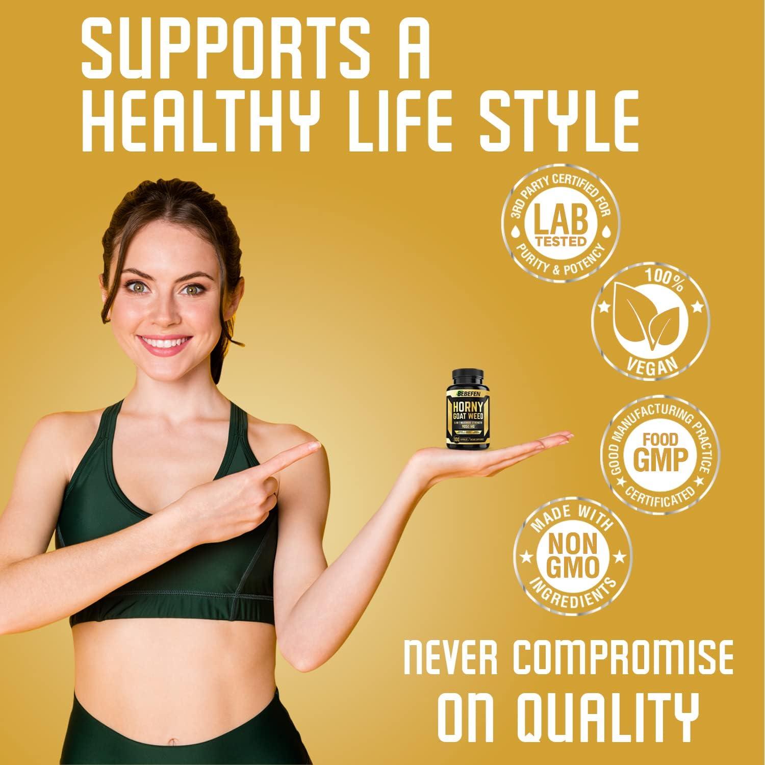 Horny Goat Weed Capsules Mg With Maca Tribulus Terrestris Tongkat