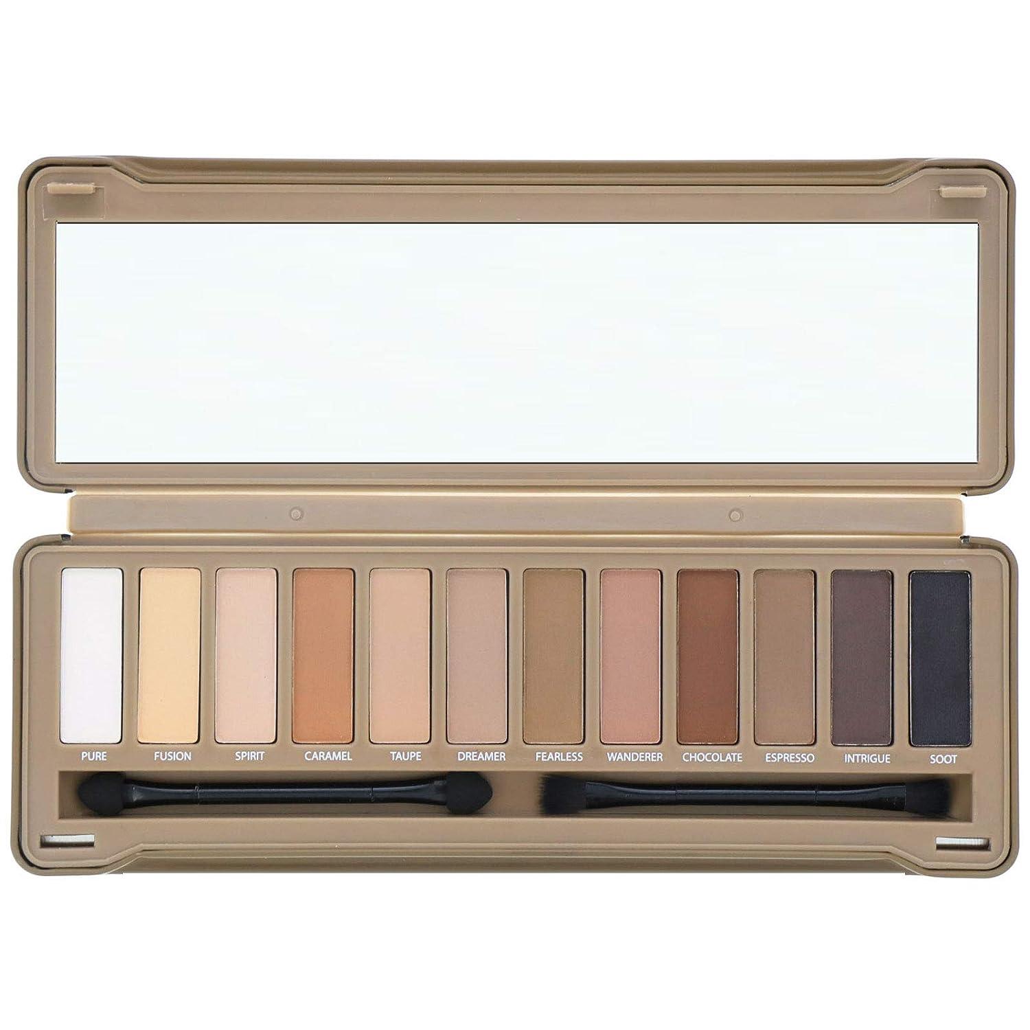 Bys Shade Matte Eyeshadow Palette Tin Collection Nude Smoke Double Ended Applicator