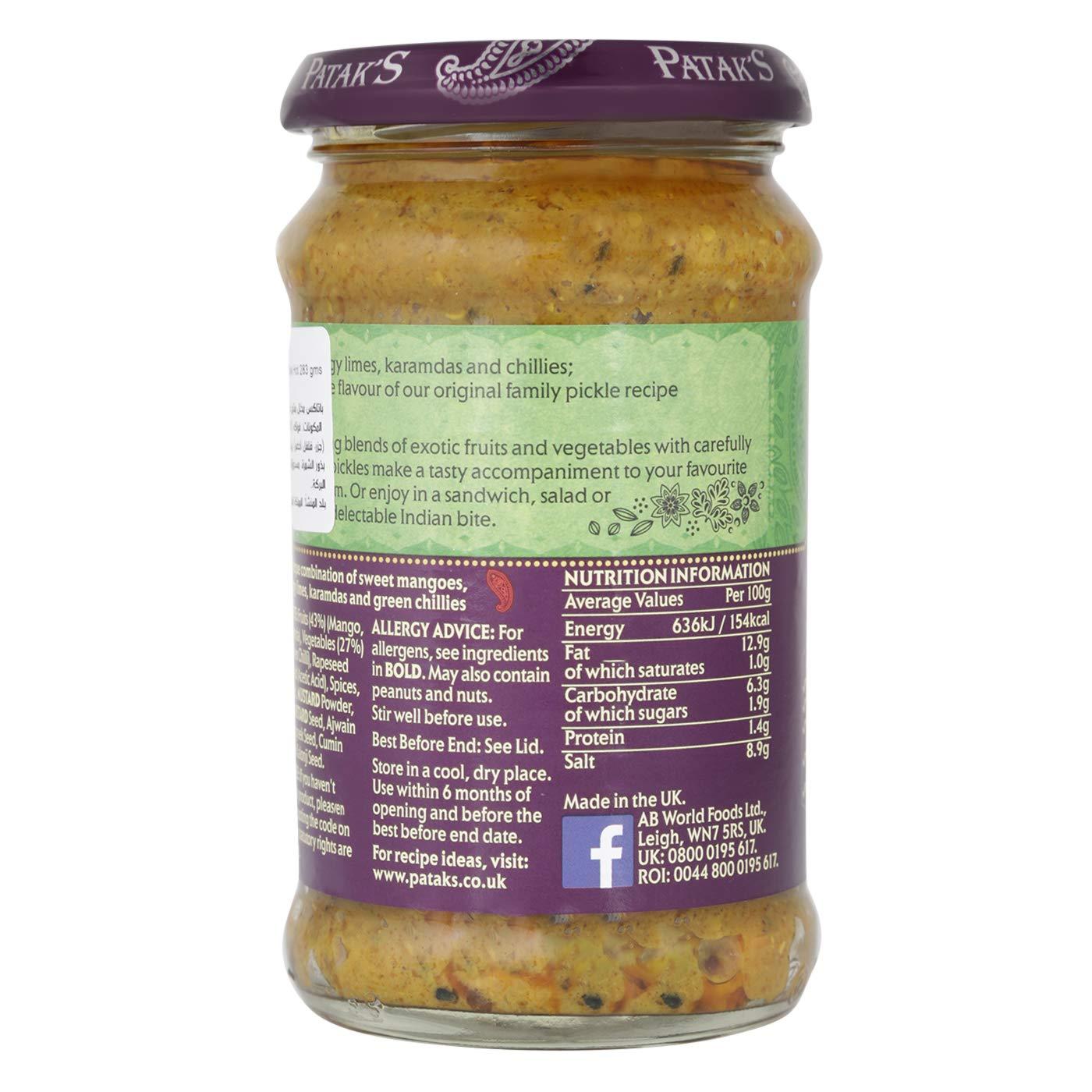 Patak S Hot Mixed Pickle G Authentic Indian Pickle Spicy And Tangy Buy Now With Express
