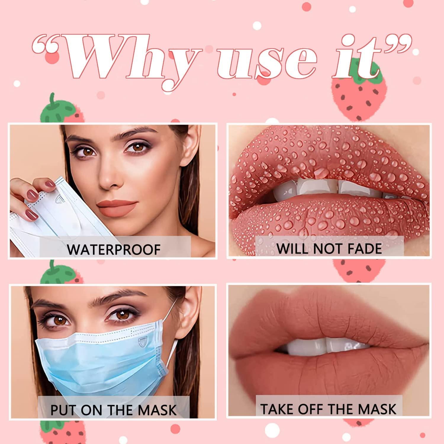 Nude Matte Lipstick Set 24 Hour Superstay Natural Nude Lip Glazes Long Lasting Waterproof