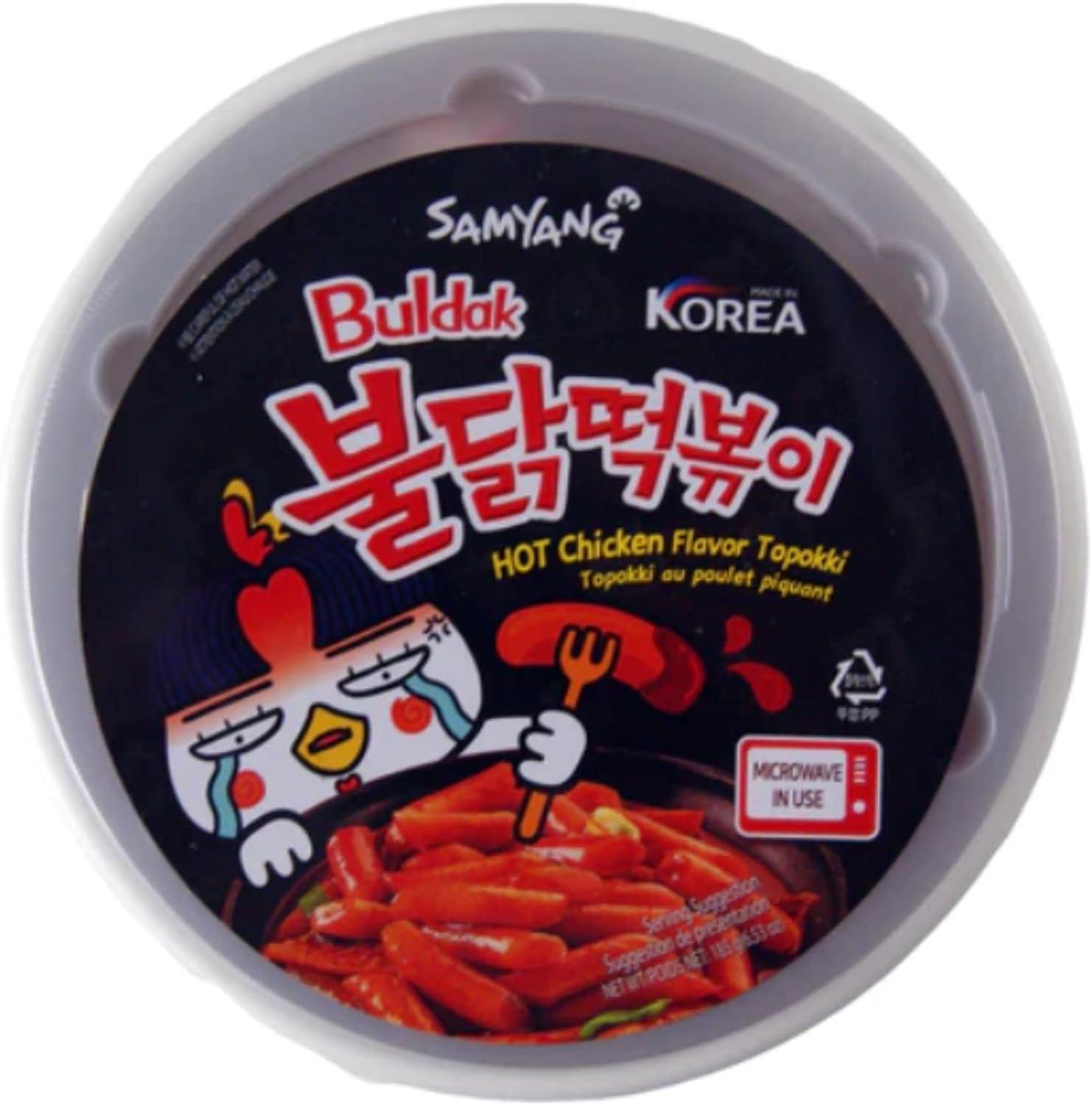 Samyang Tteokbokki Buldak Noodles Packs Of Samyang Buldak Hot Chicken Flavour Topokki G By