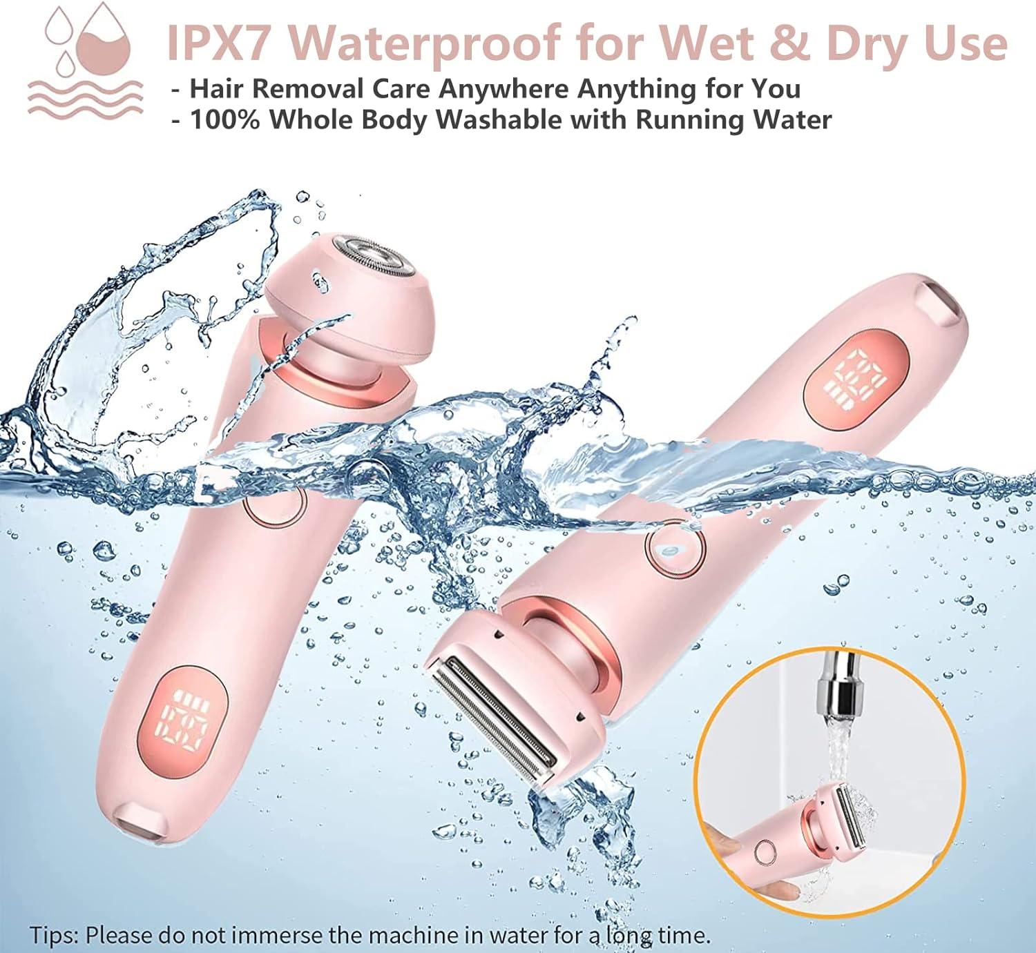 XinBarber 2 In 1 Rechargeable Lady Shaver For Women Electric Bikini Trimmer Cordless Wet Dry