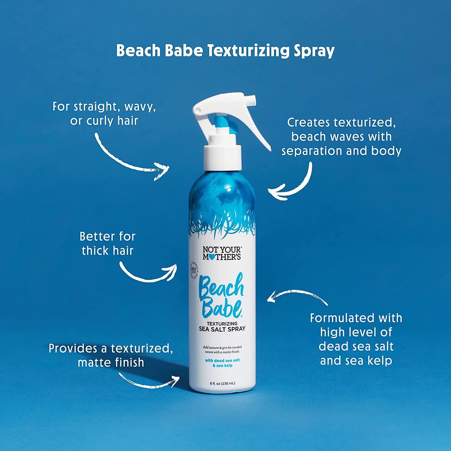 Not Your Mother S Beach Babe Sea Salt Spray Pack Texturizing Waves For Tousled Hair Matte