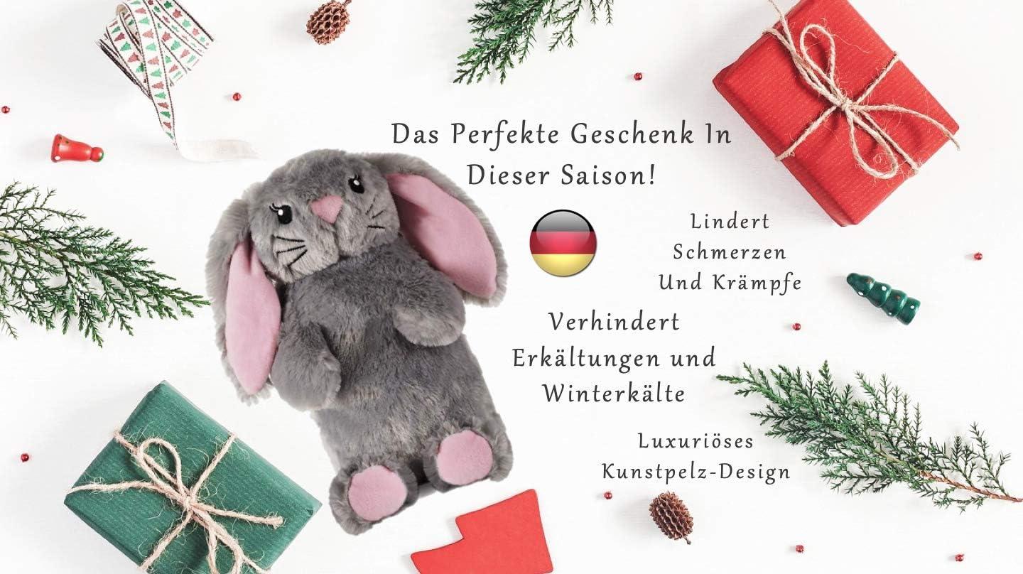 Cute Faux Fur Bunny Hot Water Bottle 1L Cuddly Comfort By Deseo Buy Now With Express